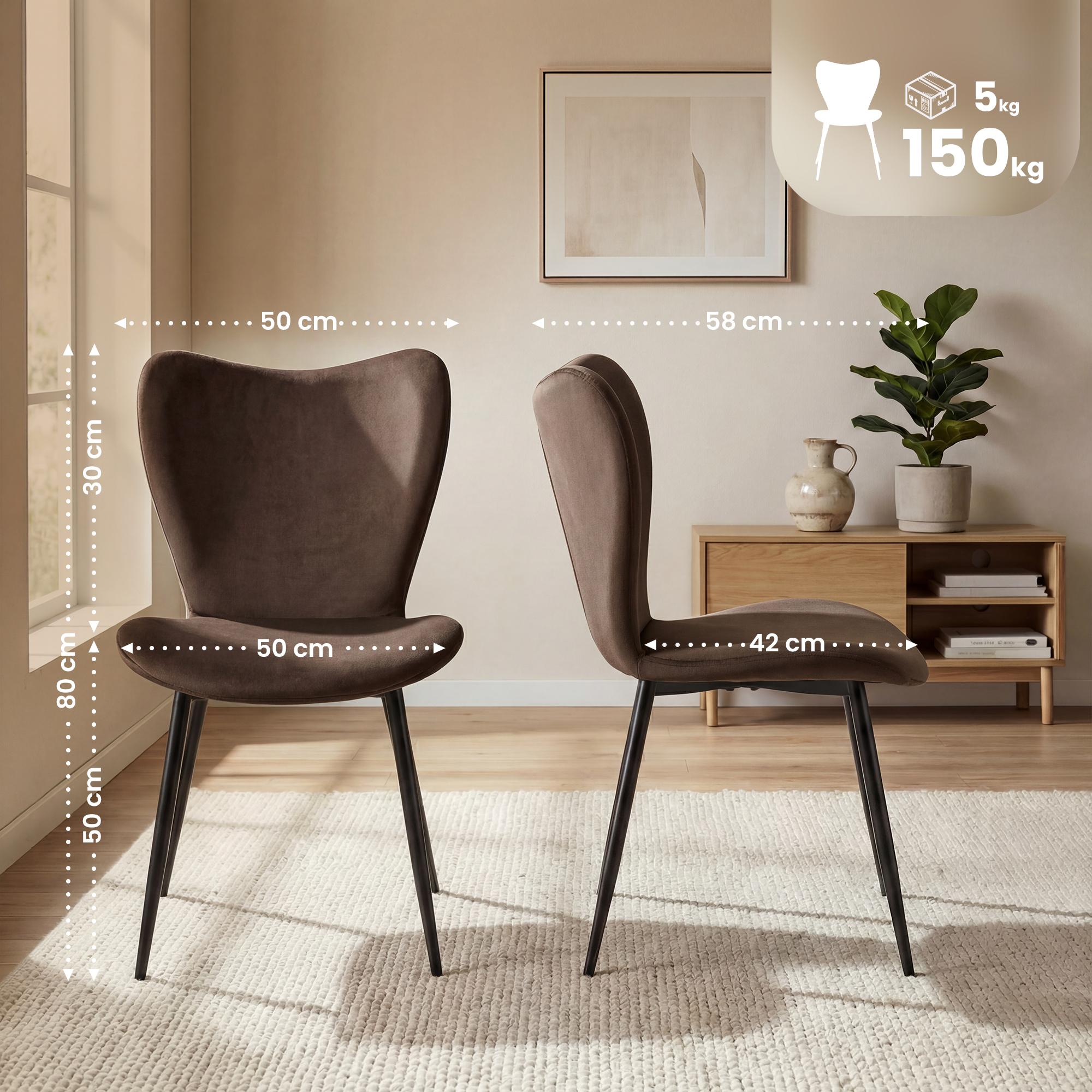 2-pack matstolar Maika
