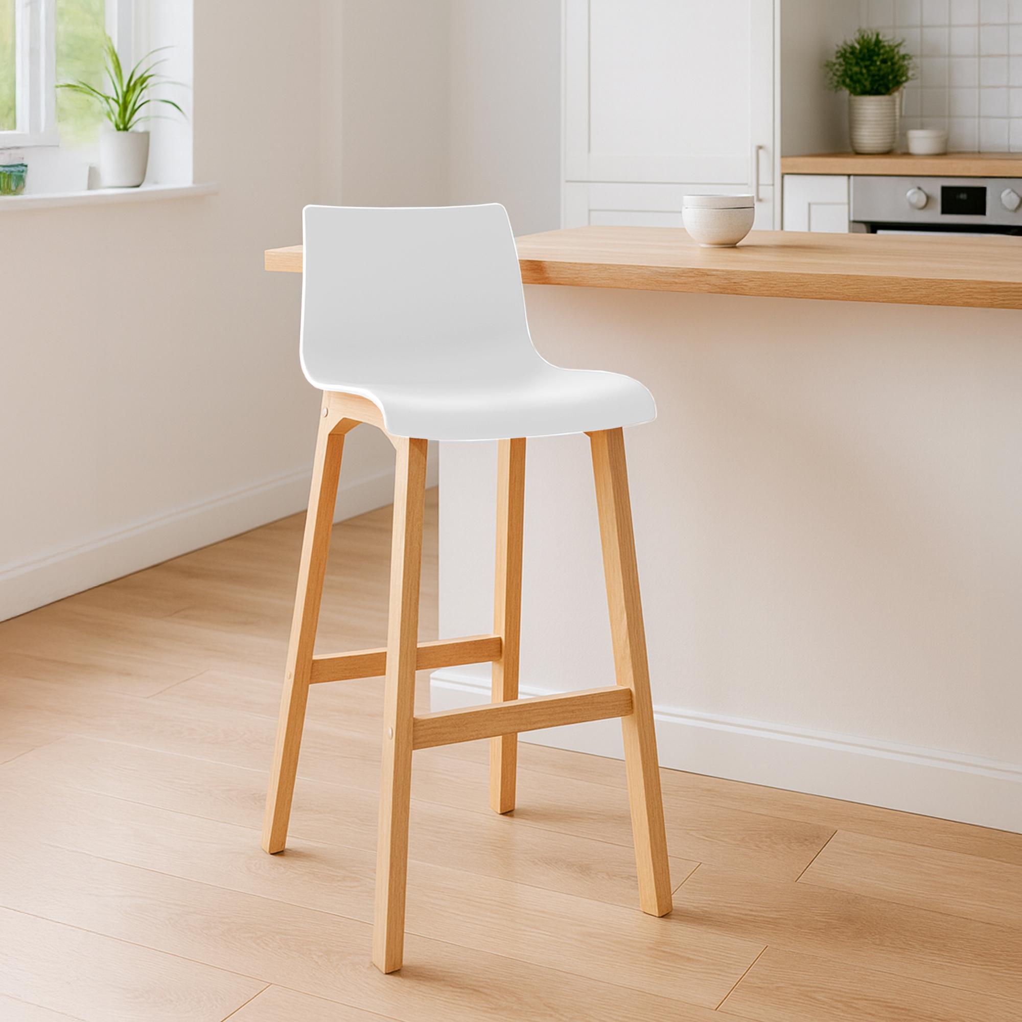 Barstol Hover Plast Fyra ben Natur