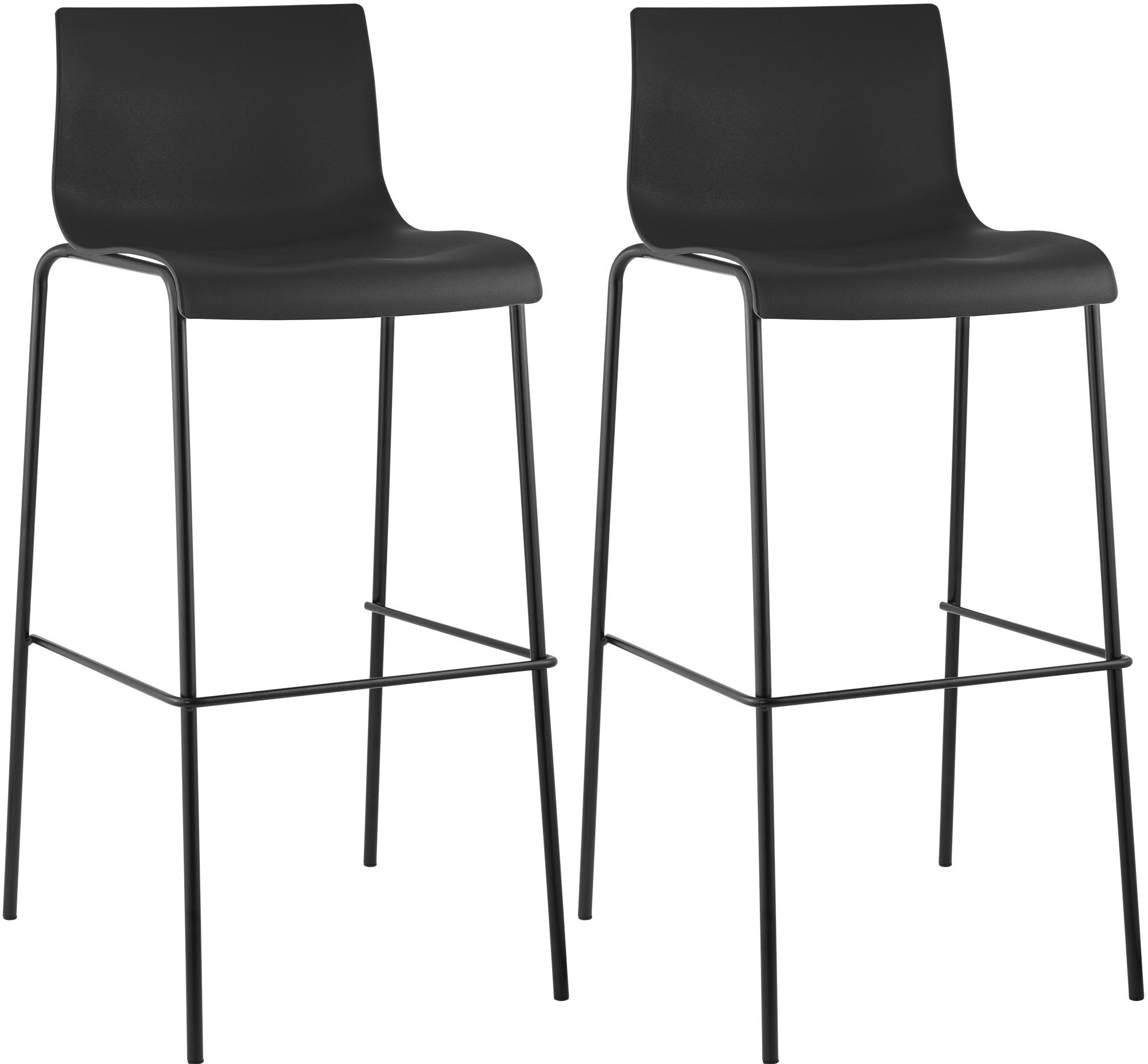 2-pack Barstolar Hover i plast