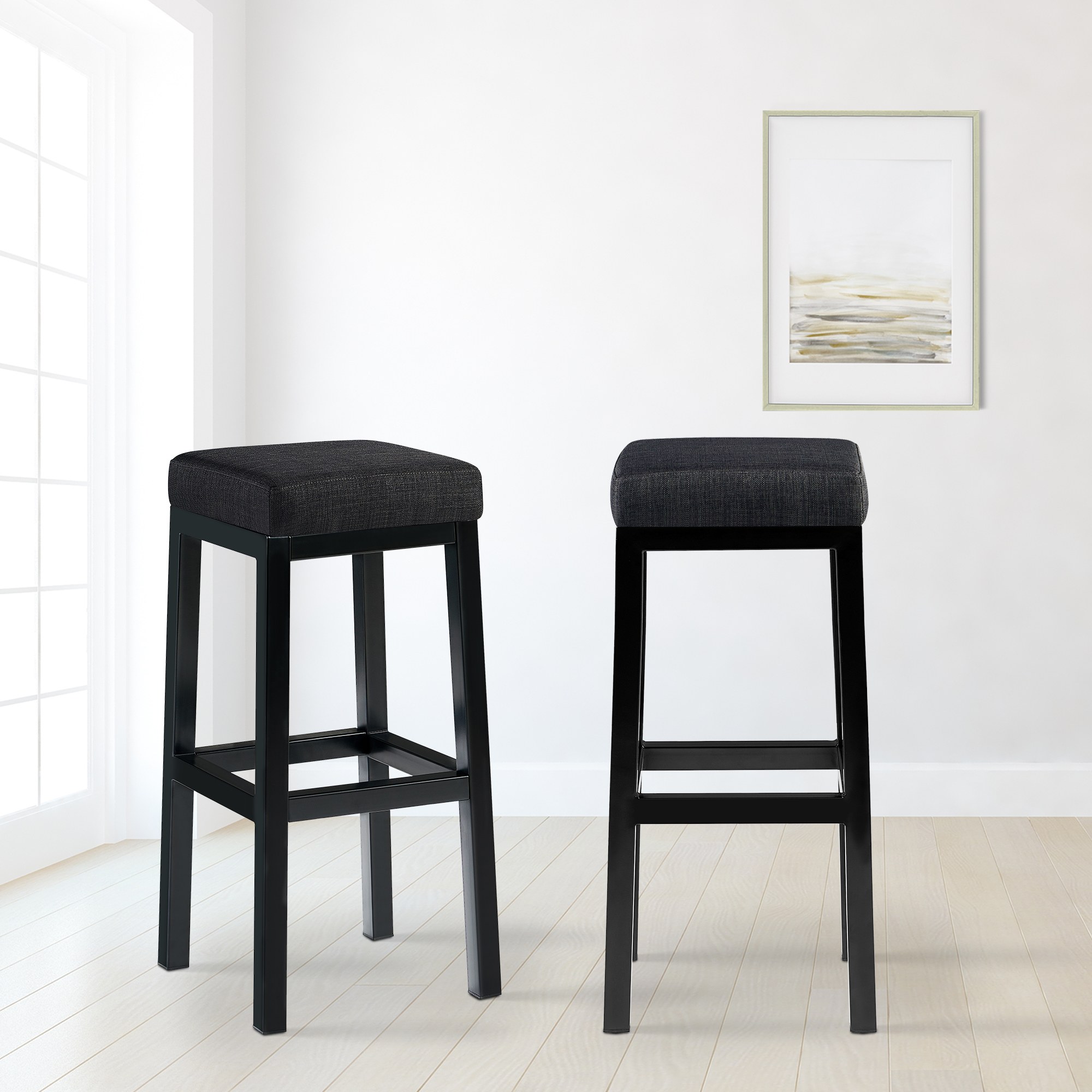 Barstol Taylor sitthöjd 83 cm metallstativ svart