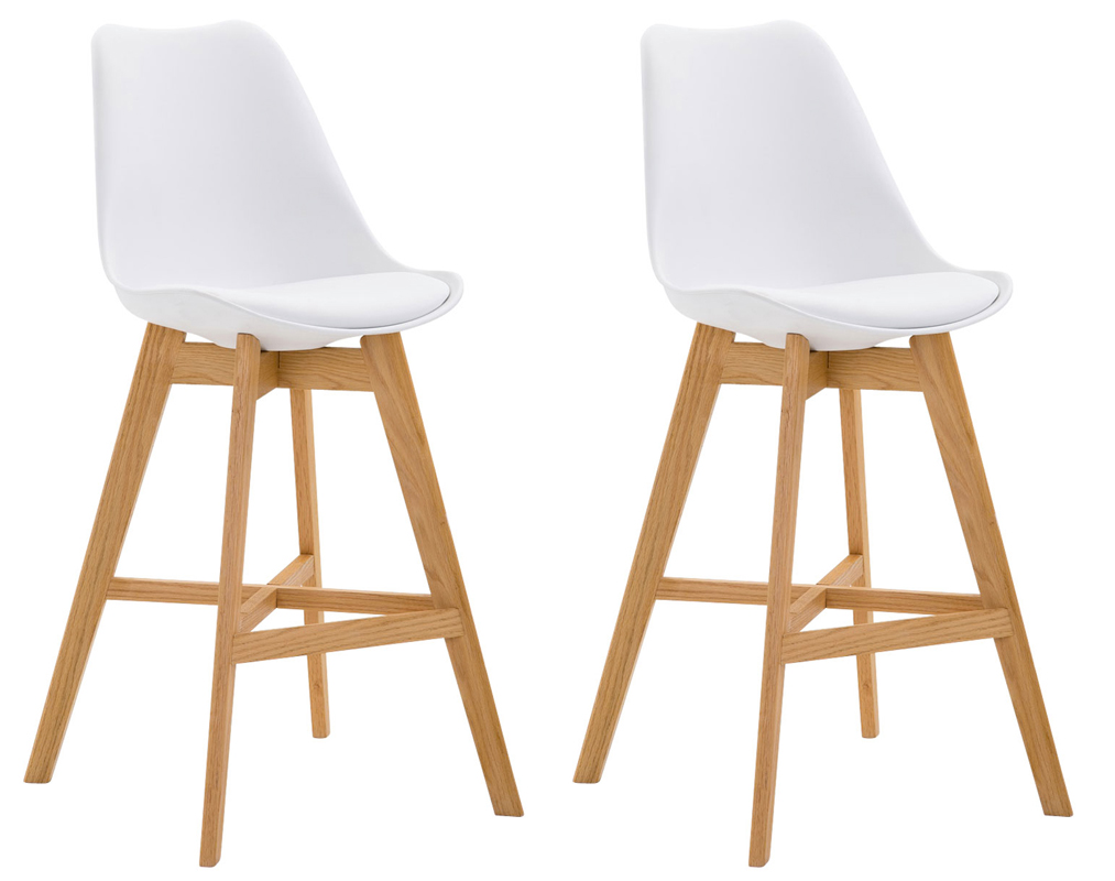 Set med 2 barstolar Cannes plast