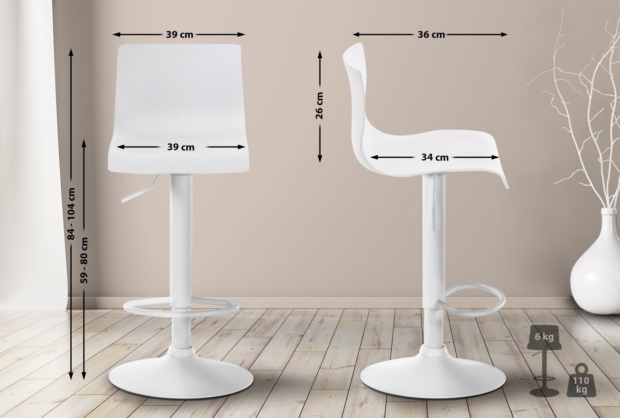 Barstol Hover Plast
