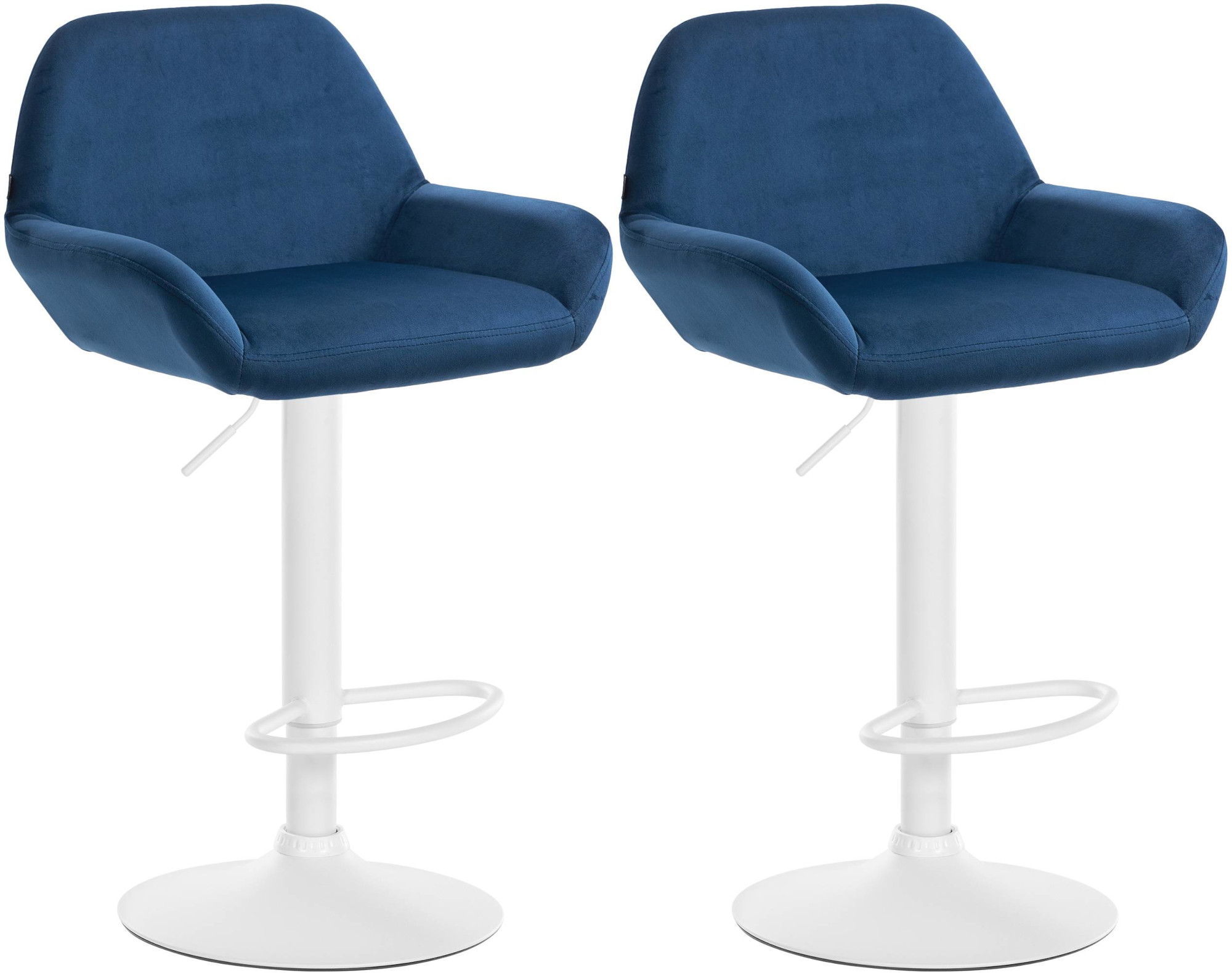 Set med 2 stycken Braga Sammet Barstolar