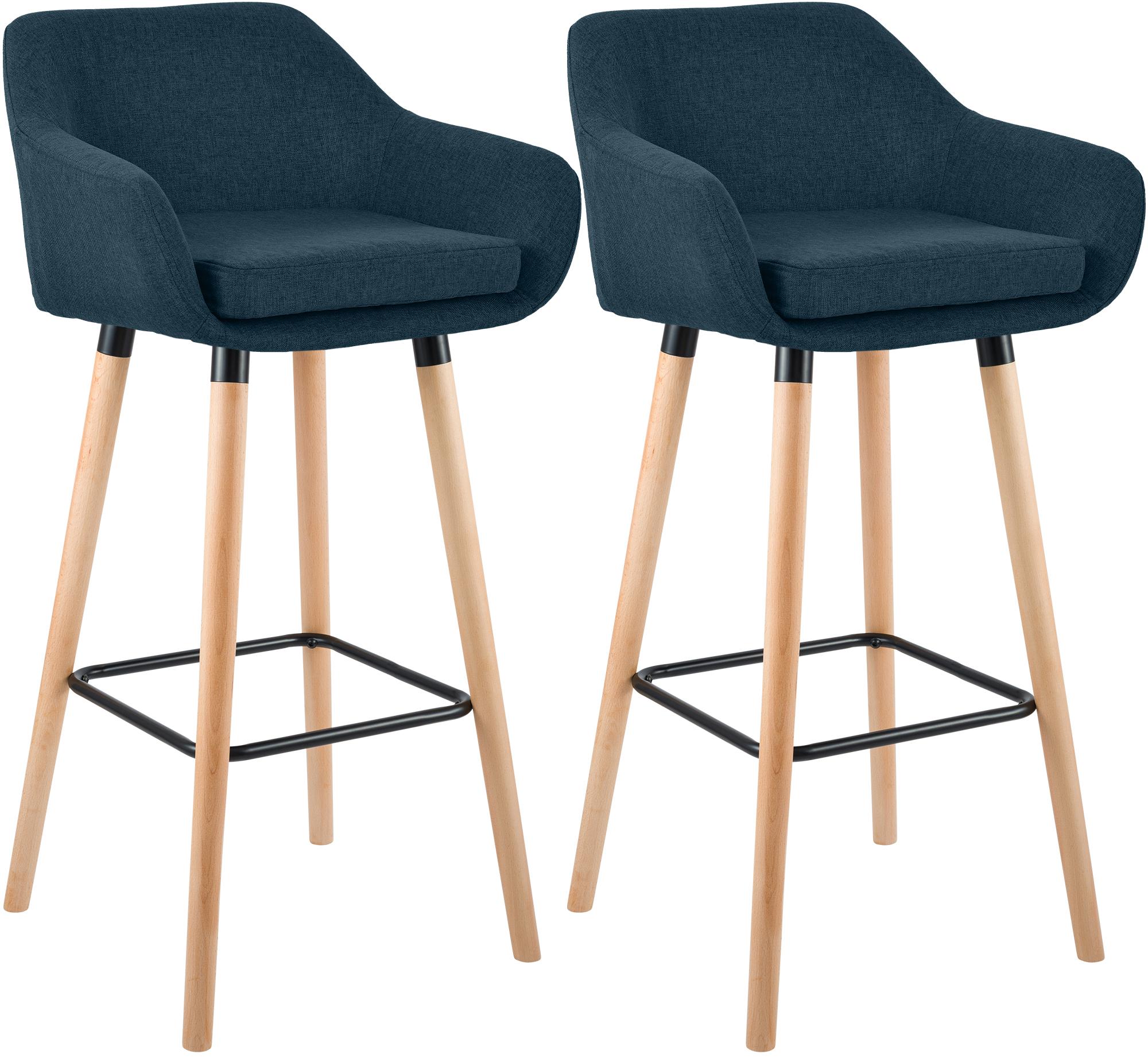 Set med 2 barstolar Grant tyg