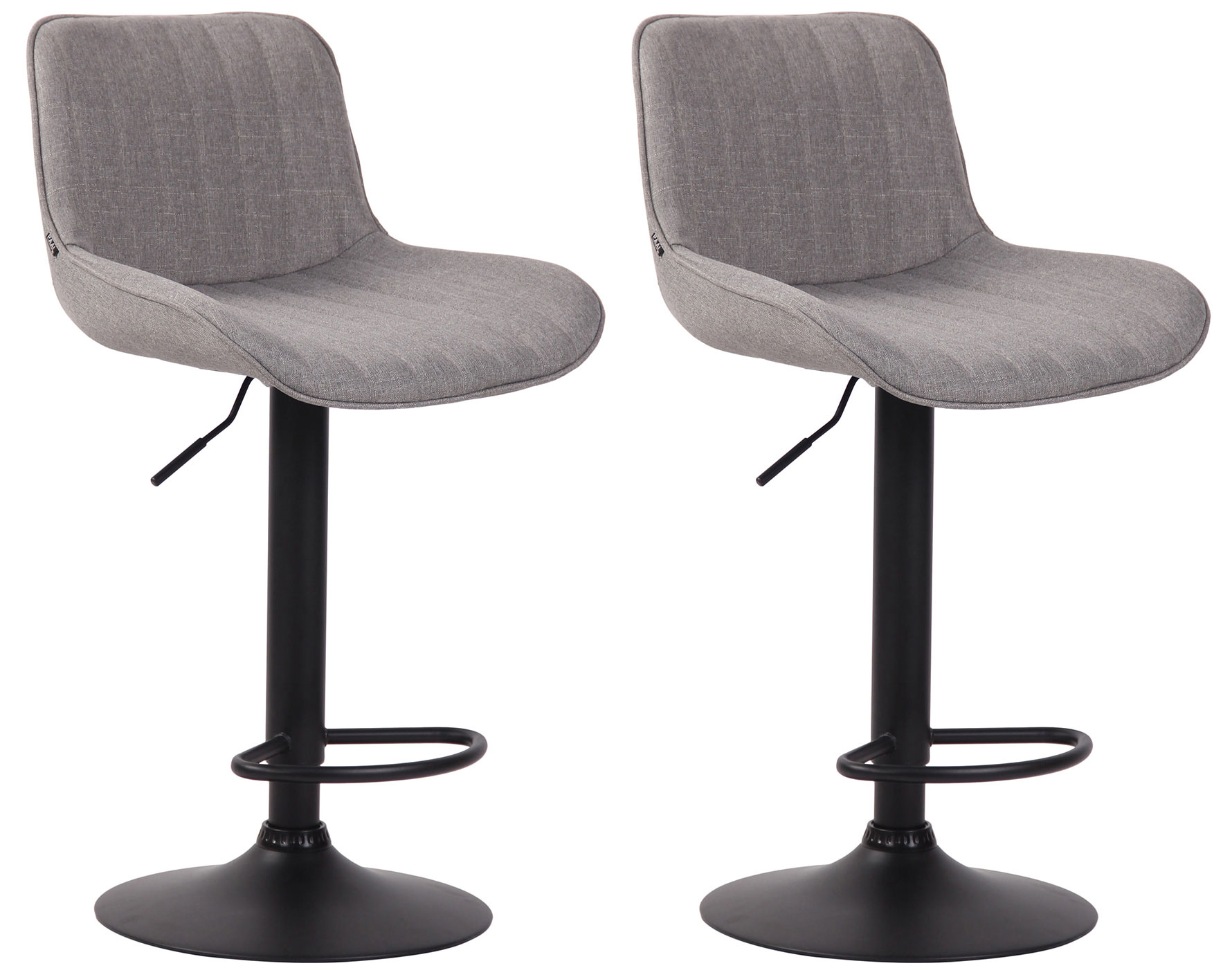 Set med 2 barstolar Lentini Fabric