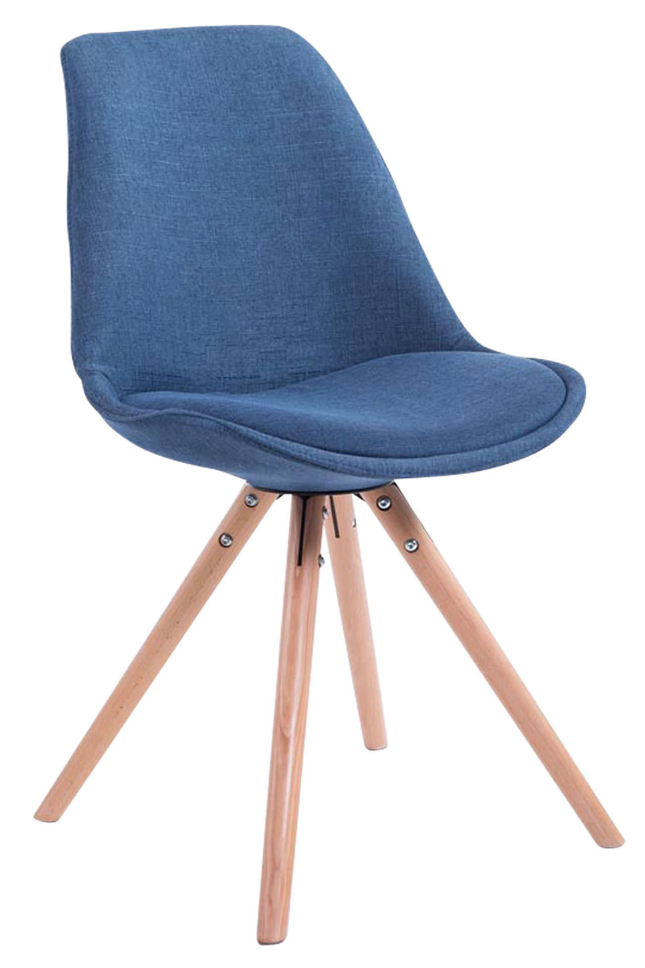 Set med 4 stolar för besökare Toulouse Fabric Round