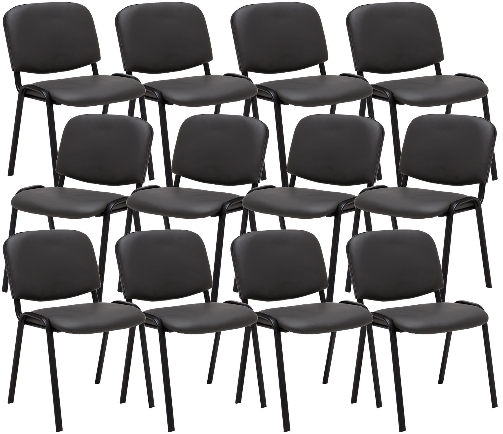 12 stolar för besökare Ken Imitation Leather