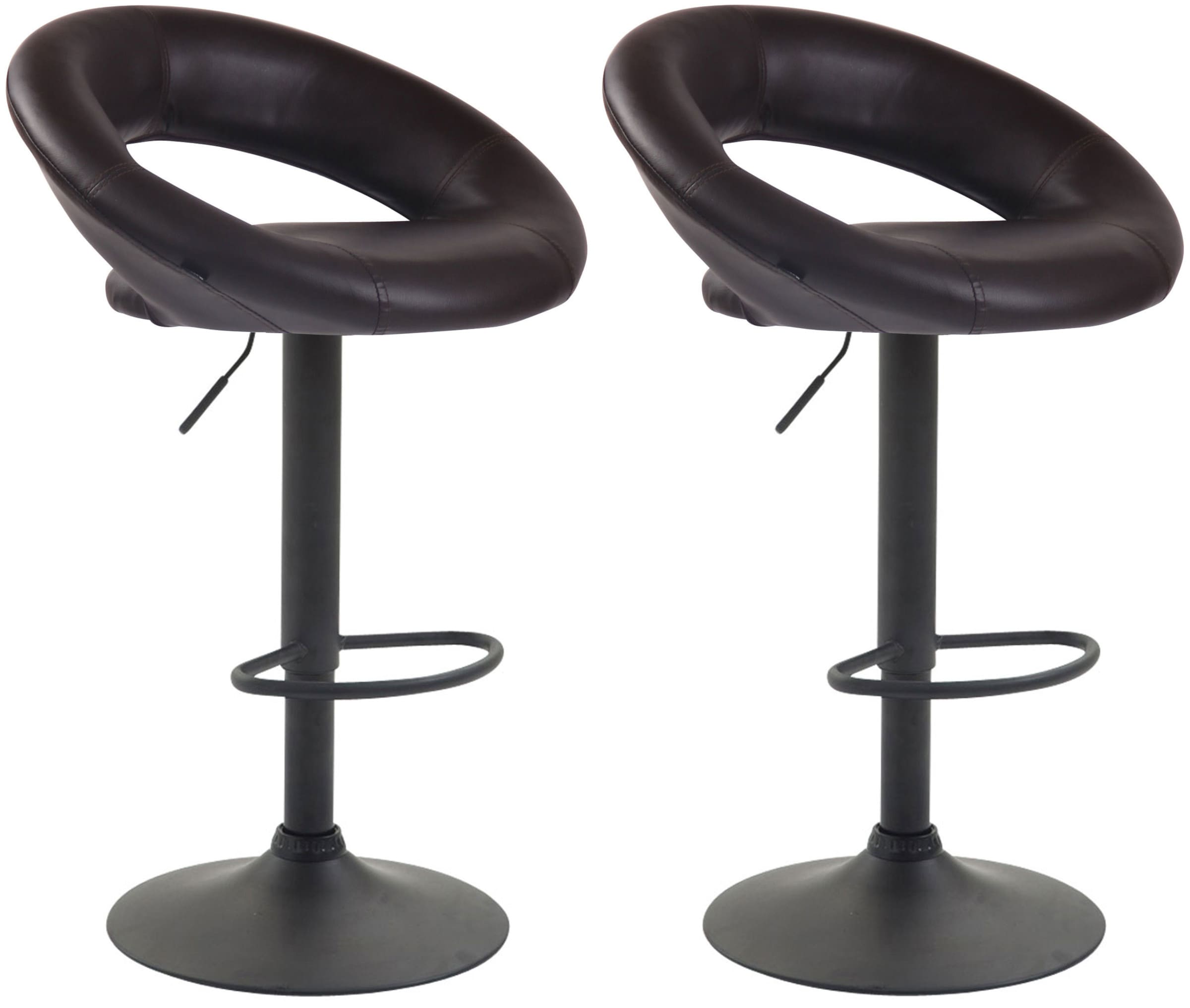 Set med 2 barstolar Olinda Imitation Leather