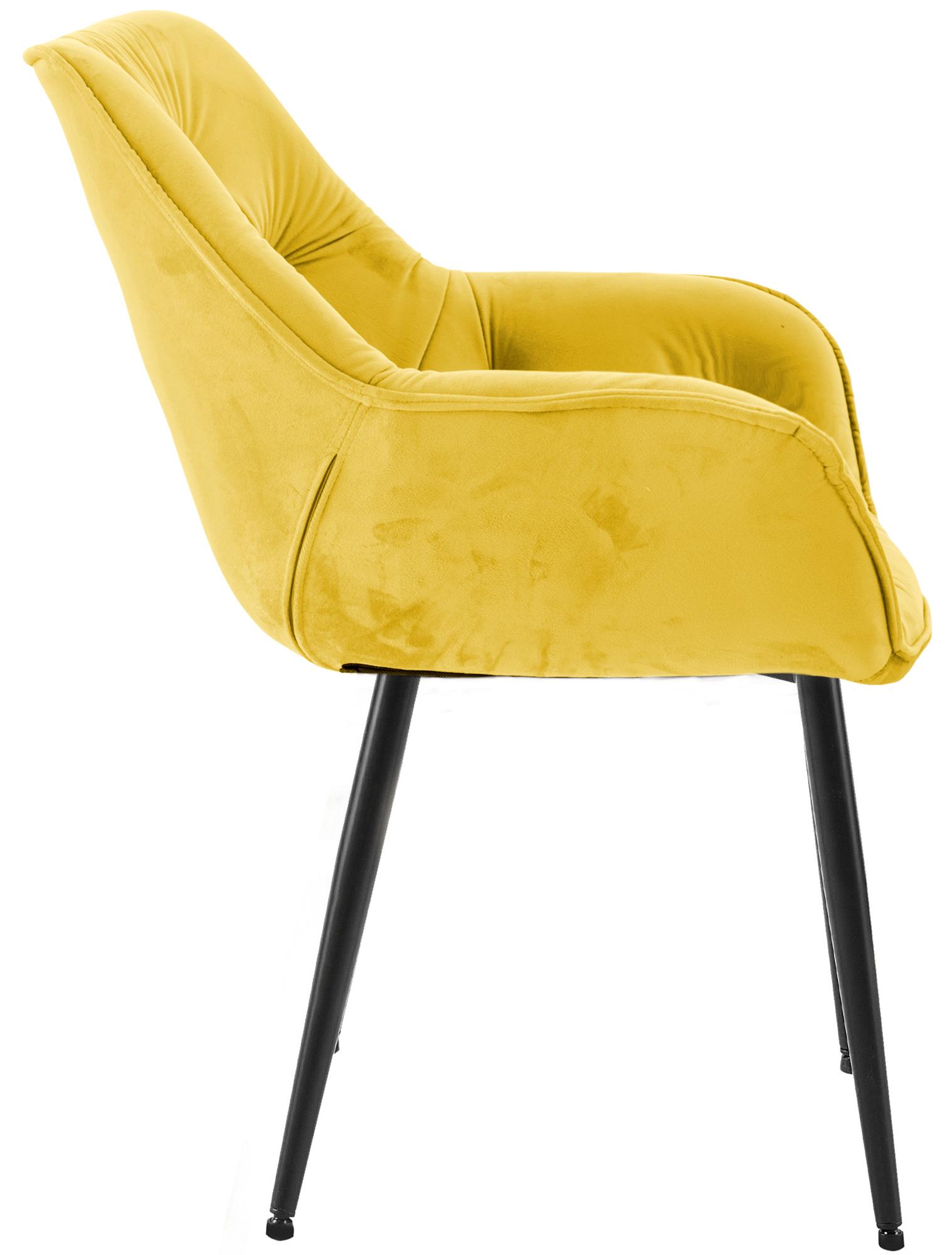 Uppsättning av 4 stolar Tanna Velvet