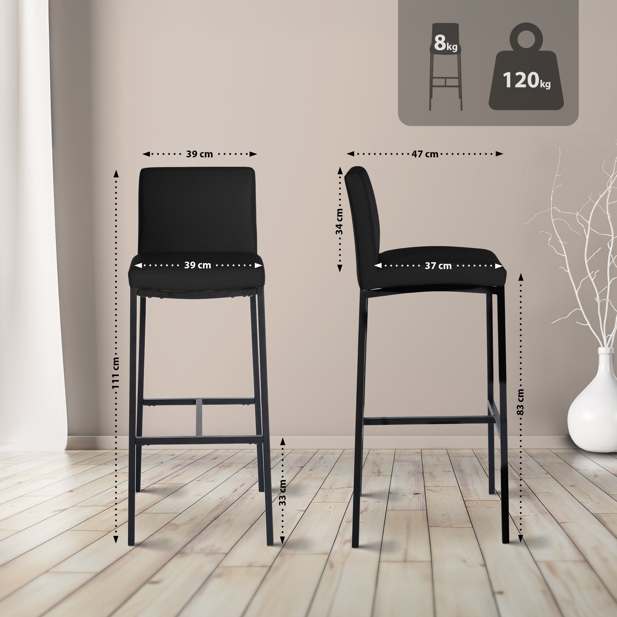 2-pack barstolar Freeport