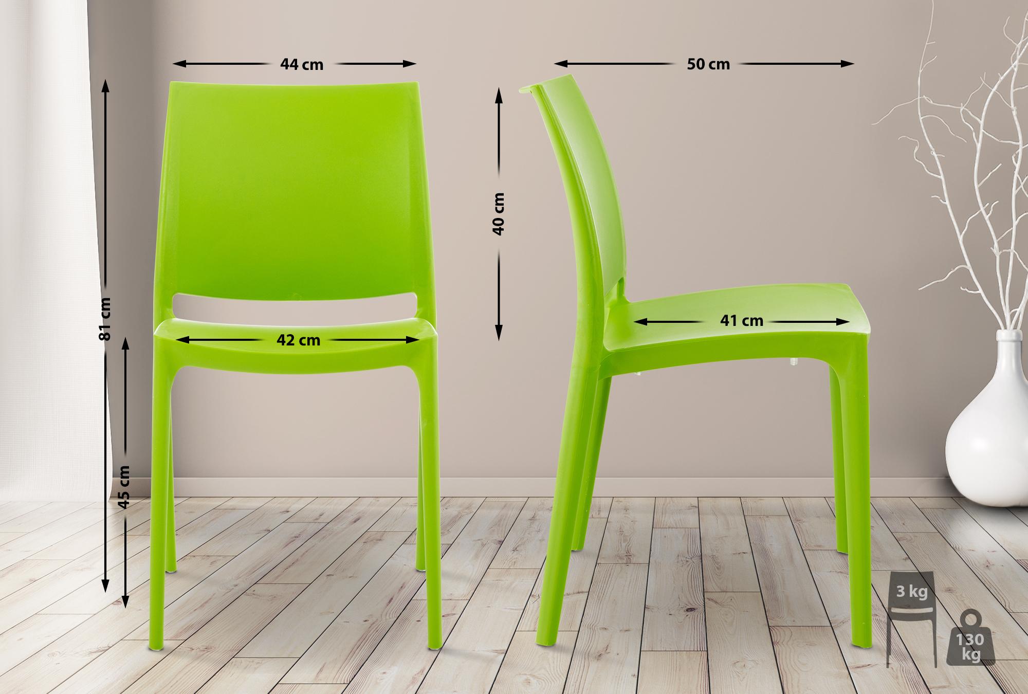 Stapelbar Plaststol MAYA