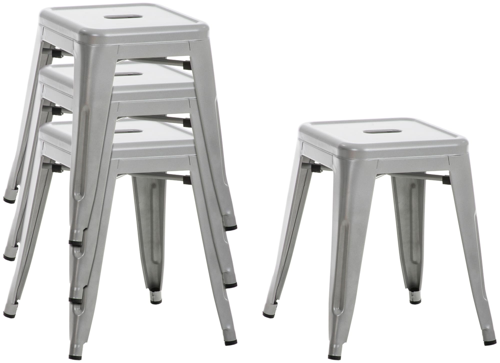 4-Pack Metall Pall Armin