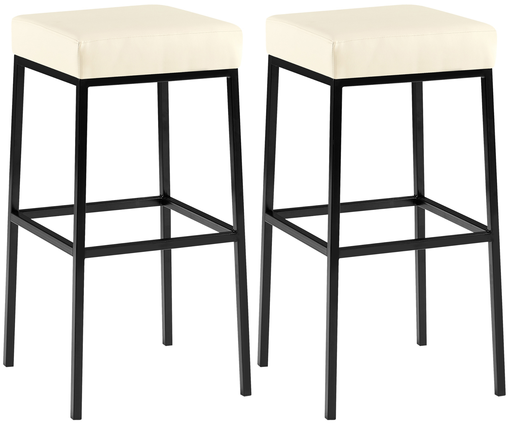 2-pack Barstolar Montreal konstläderöverdrag