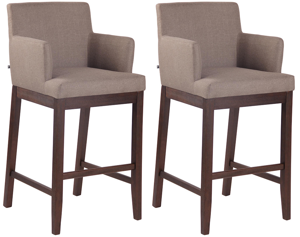 Set med 2 barstolar Laredo Fabric