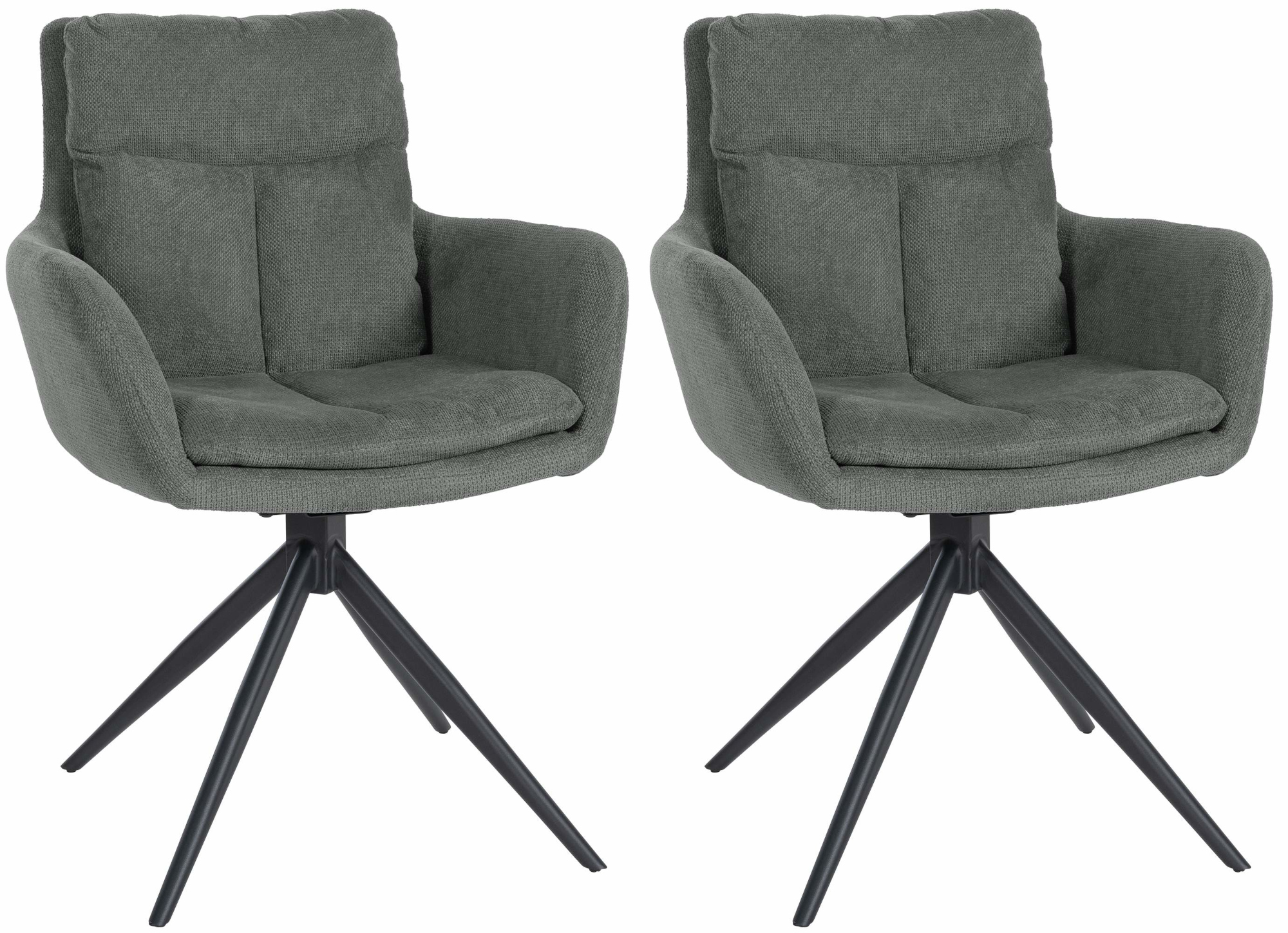 Set med 2 matstolar Vilas tyg