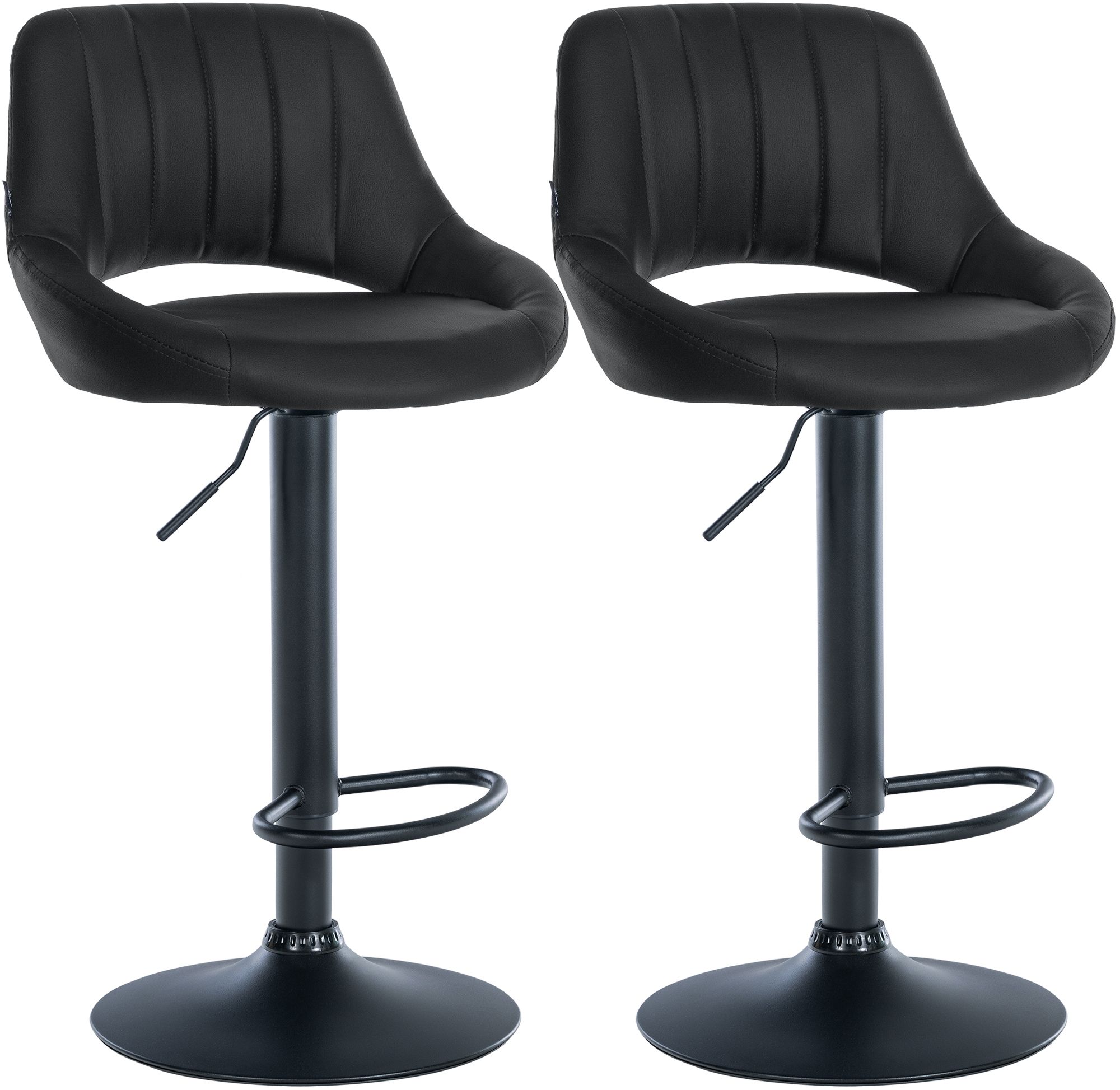 2-pack barstolar Milet i konstlader