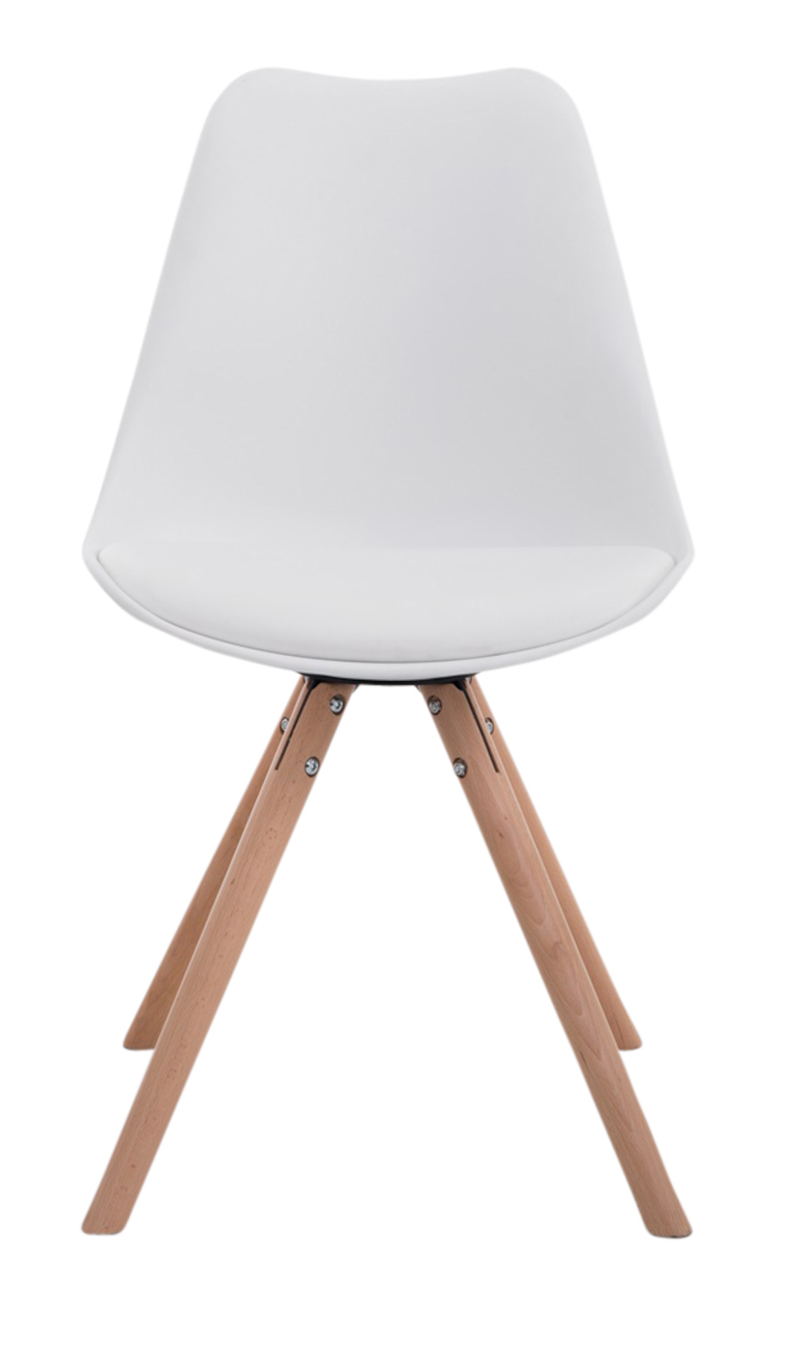 Uppsättning av 4 stolar Toulouse Faux Leather Round