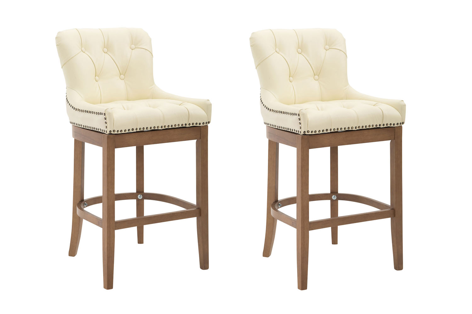 2-pack Barstol Lakewood Äkta Skinn