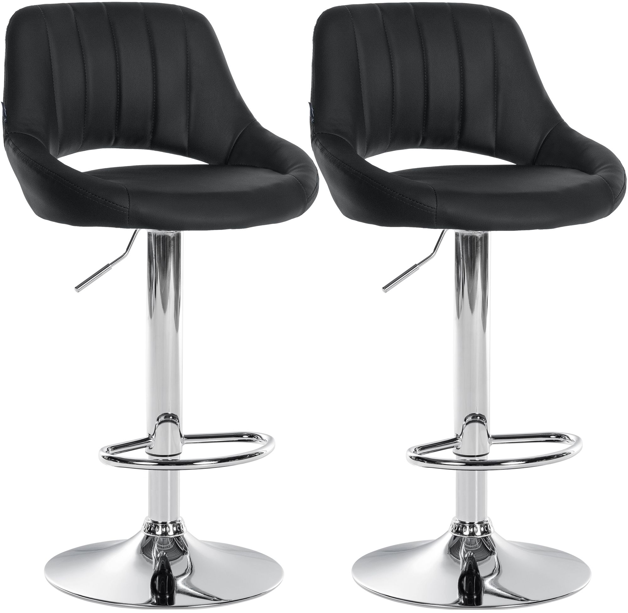 2-pack barstolar Milet i konstlader