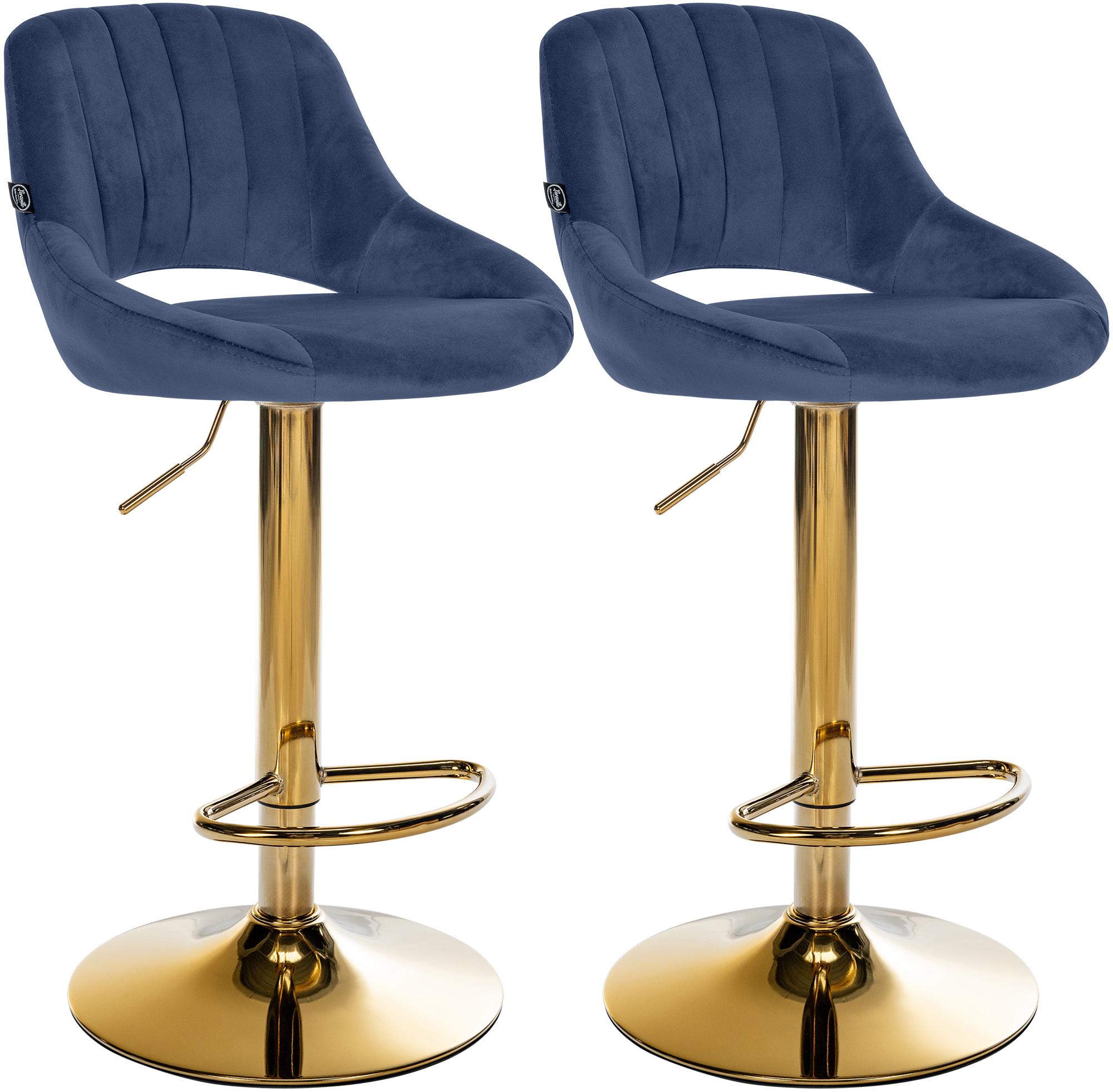 2-pack barstolar Milet i sammet