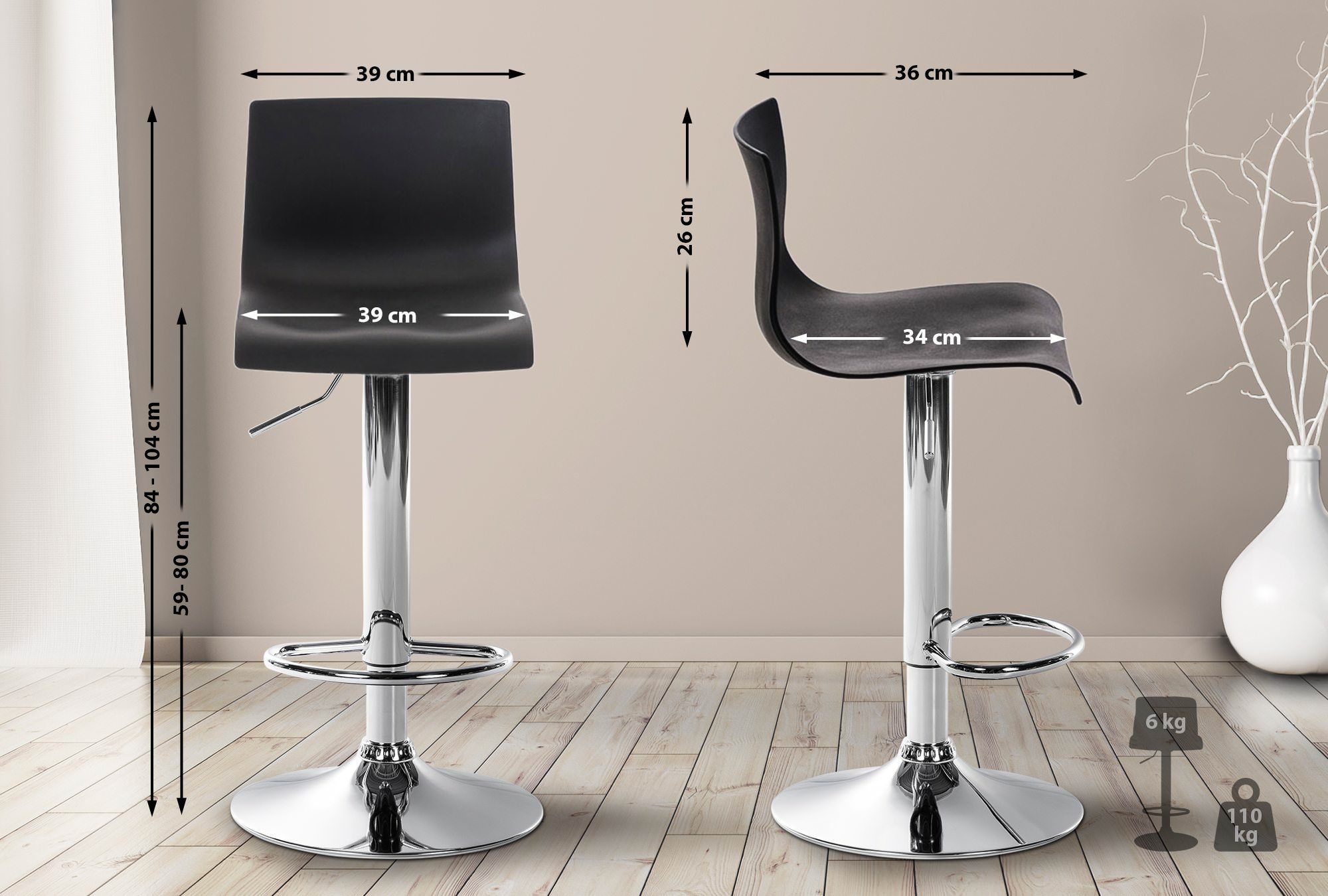 Barstol Hover Plast