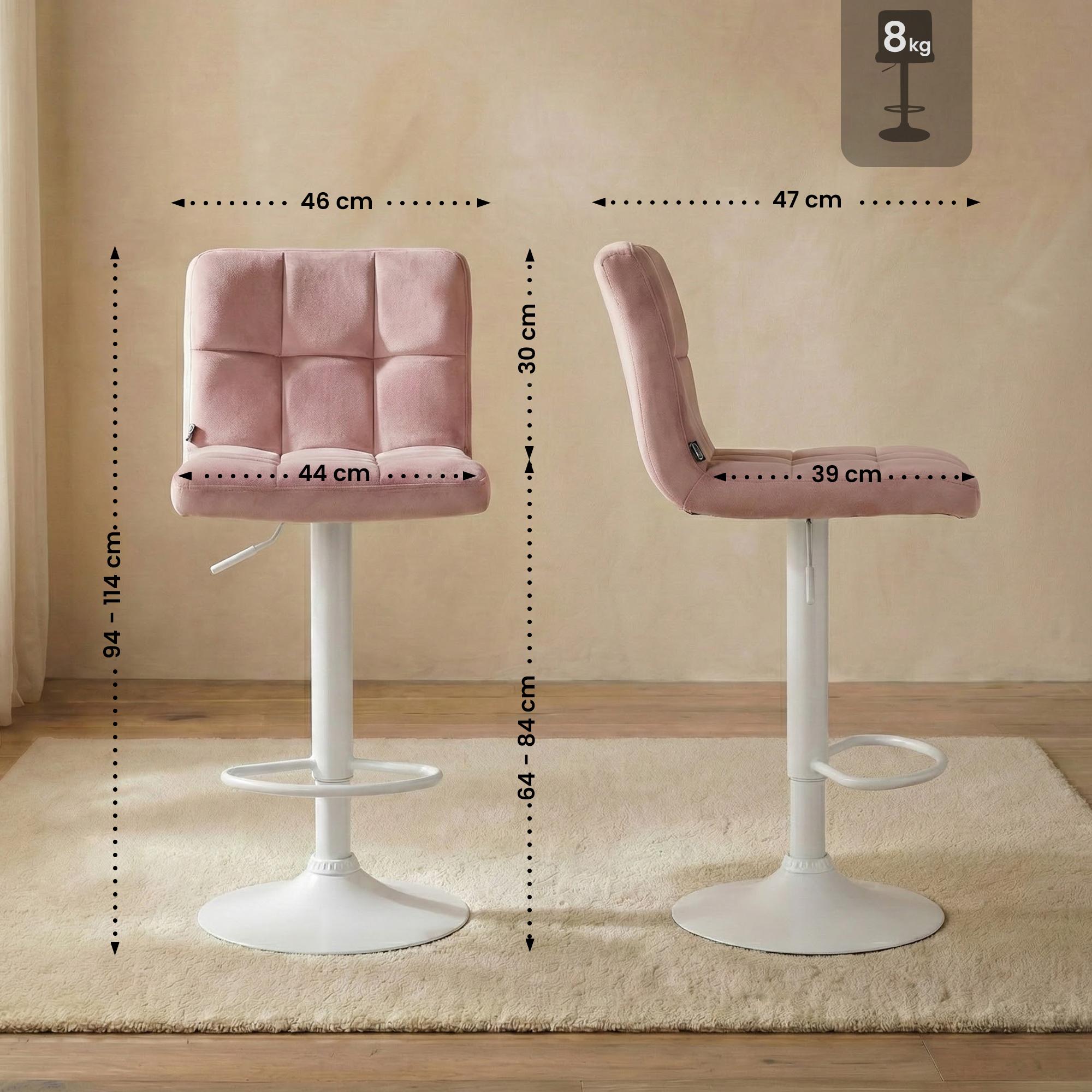 2-pack barstolar Peru sammet