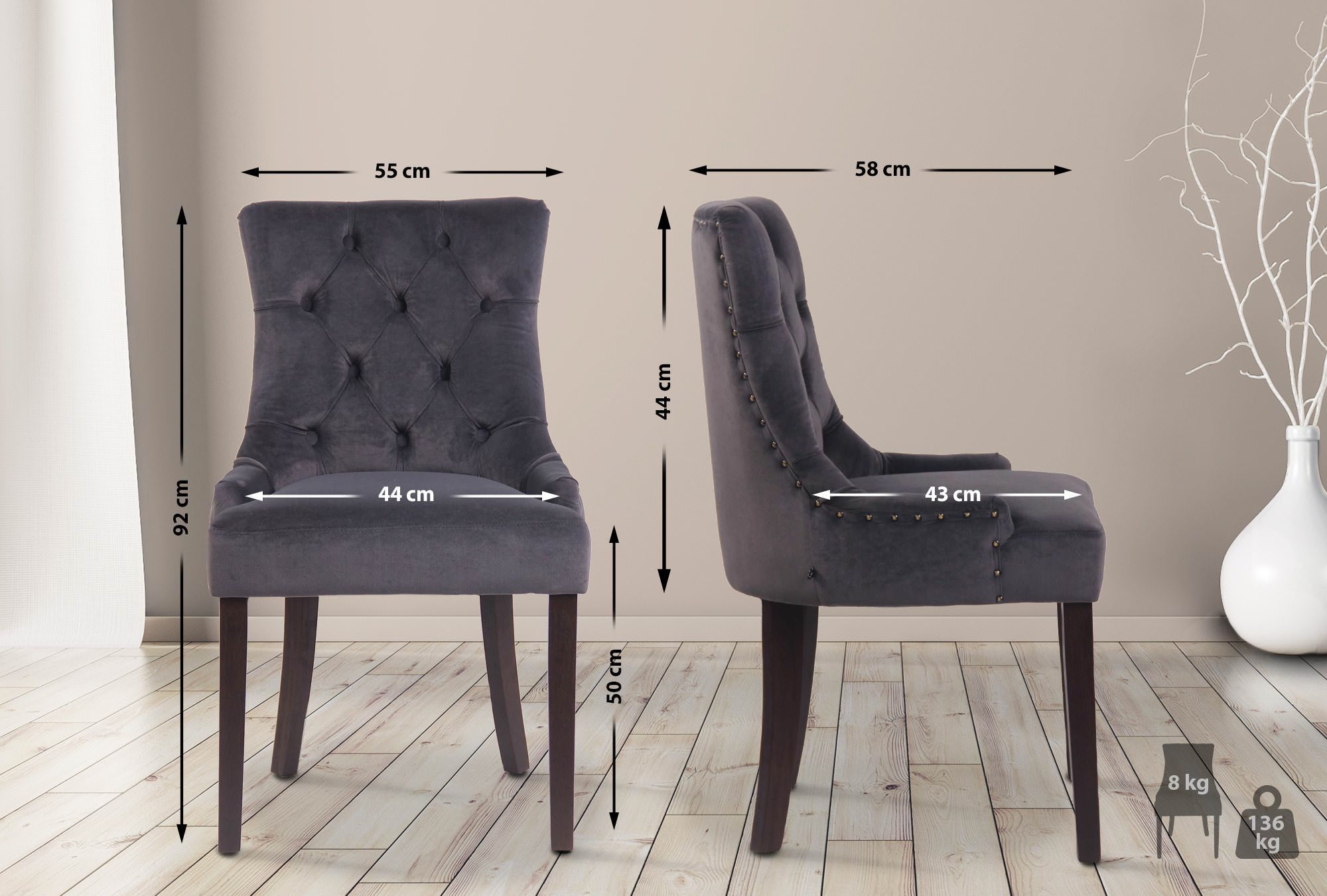Matstol Aberdeen Velvet