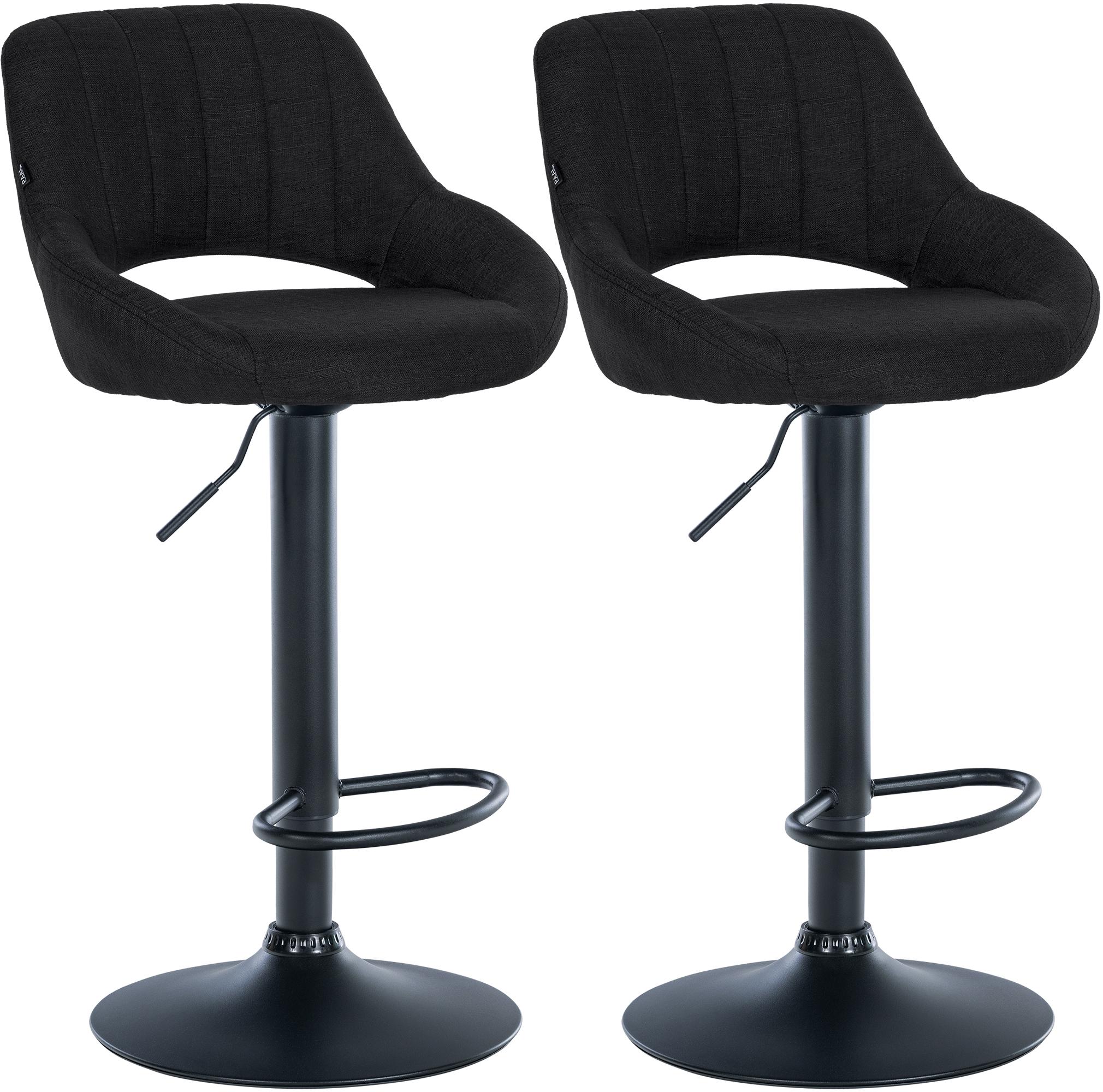 2-pack barstolar Milet i tyg
