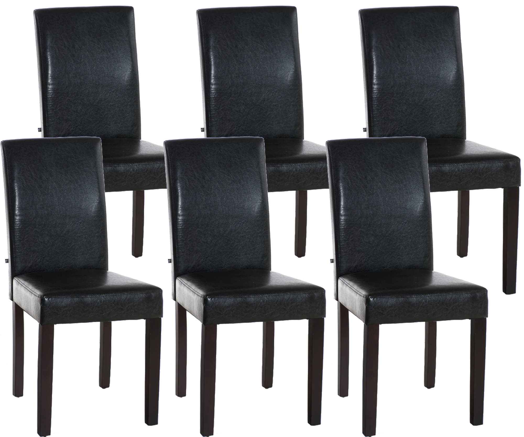 Uppsättning av 6 matstolar Ina Imitation Leather