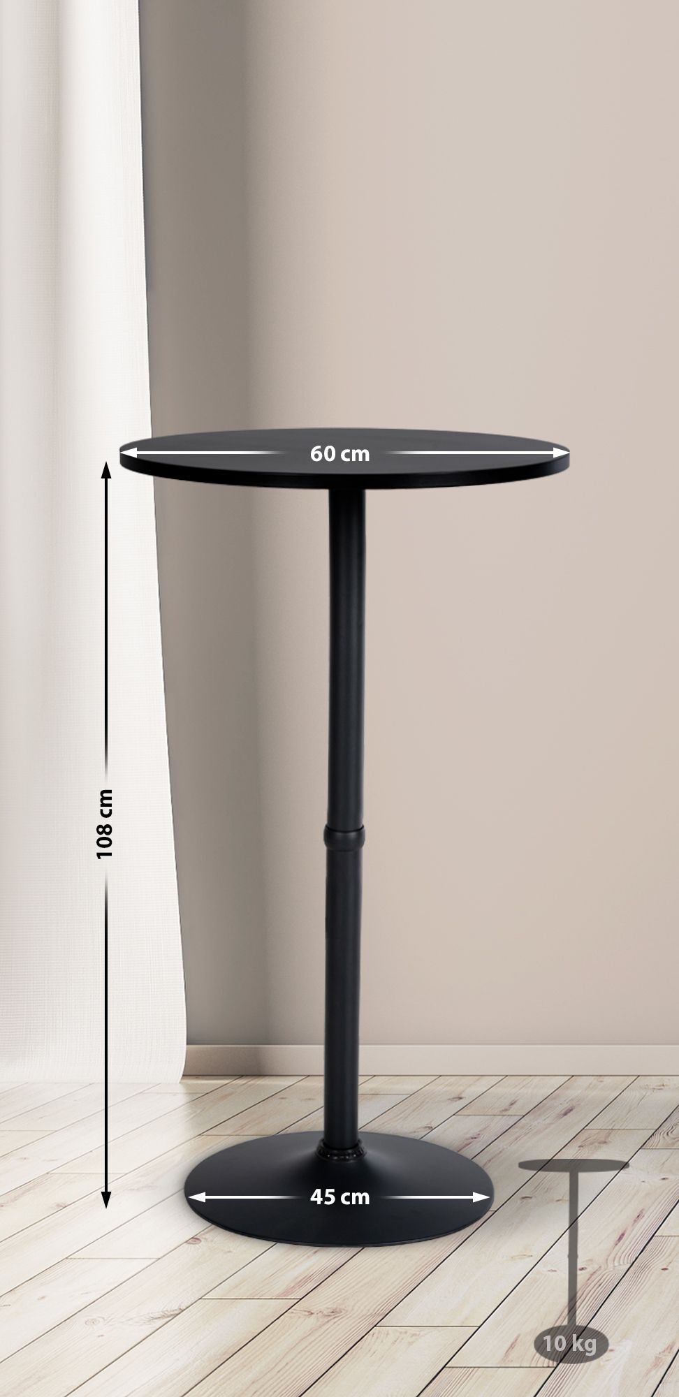 Ståbord Runt Ø 60 cm
