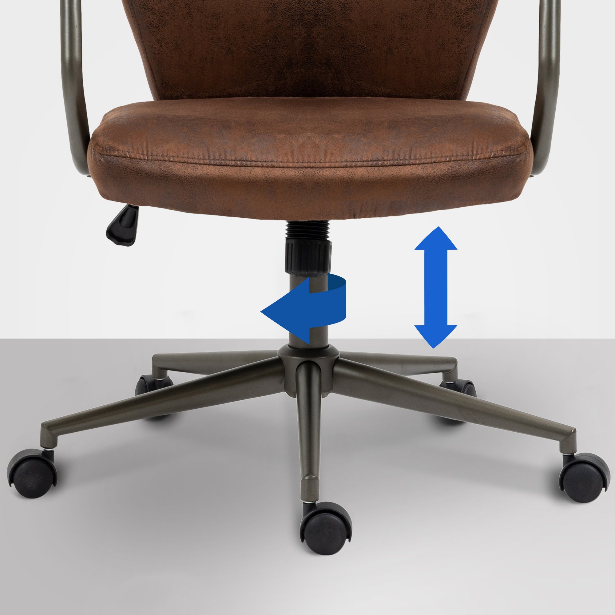 Kontorsstol Pocatello Industrial Loft antik stil