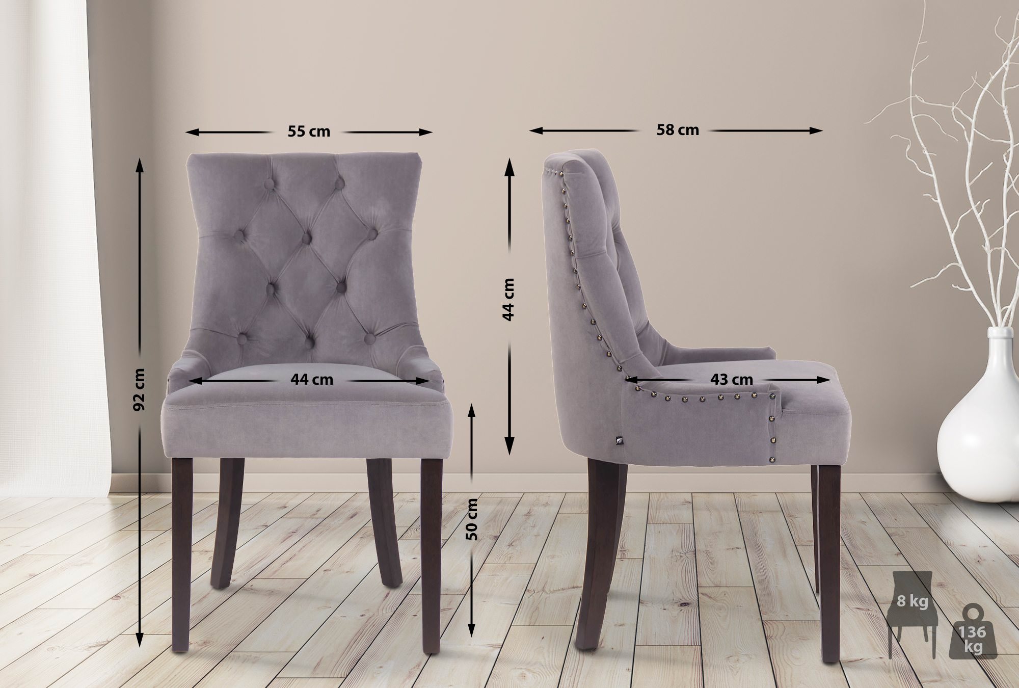 Matstol Aberdeen Velvet