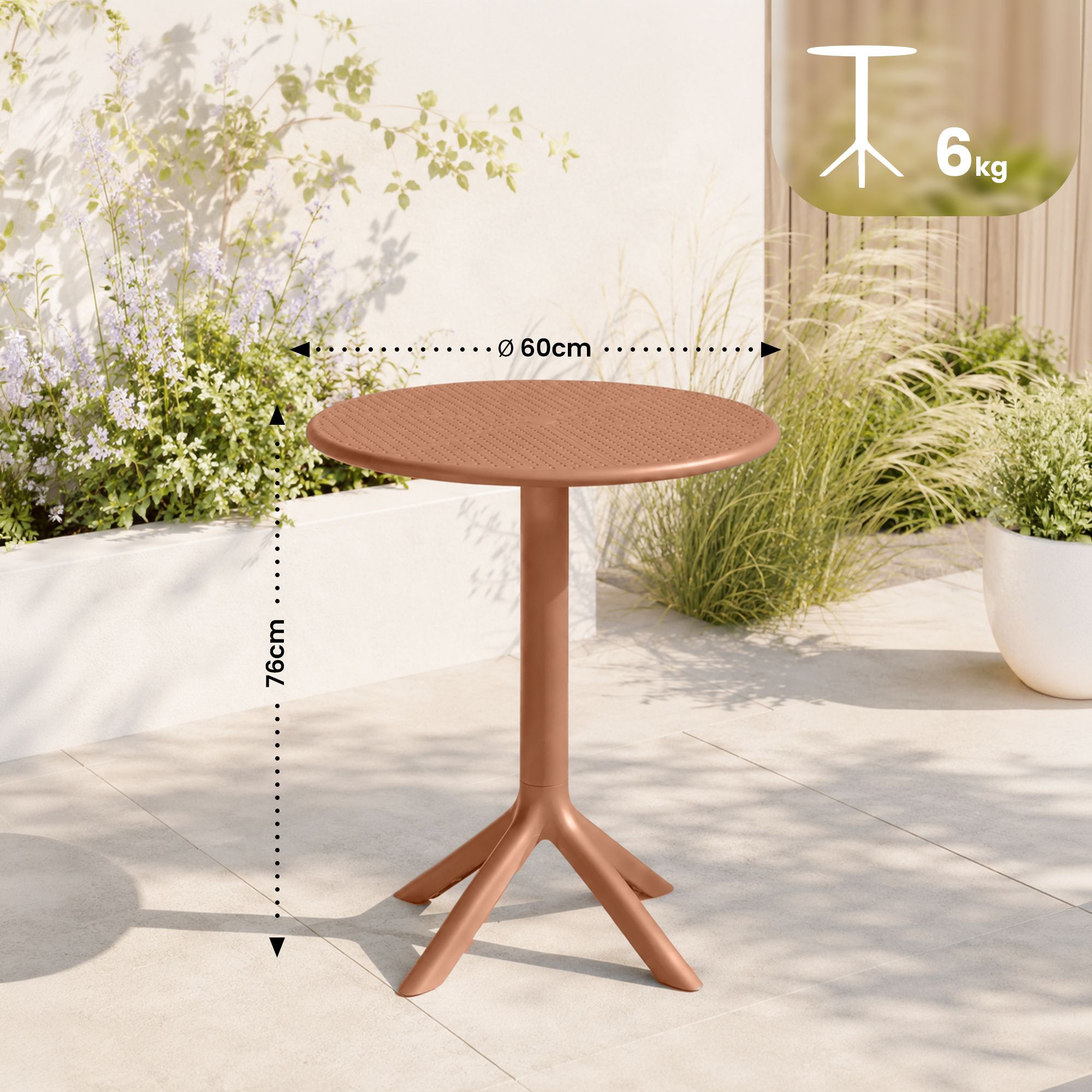 Bord Lacota runt 60 cm