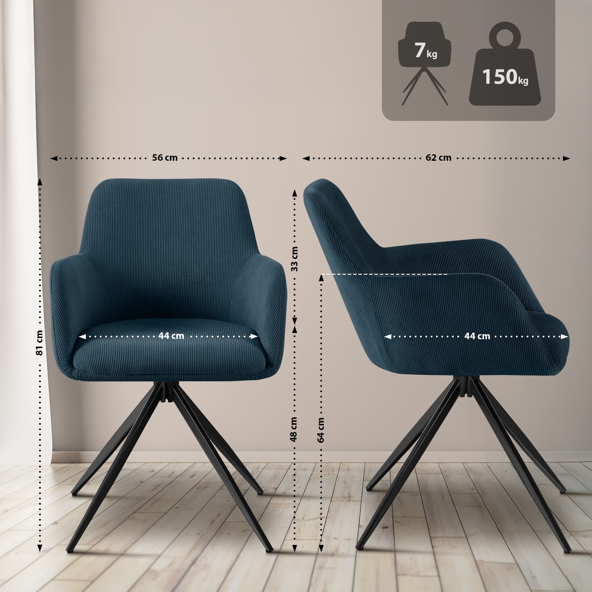 Olema Cord matstol