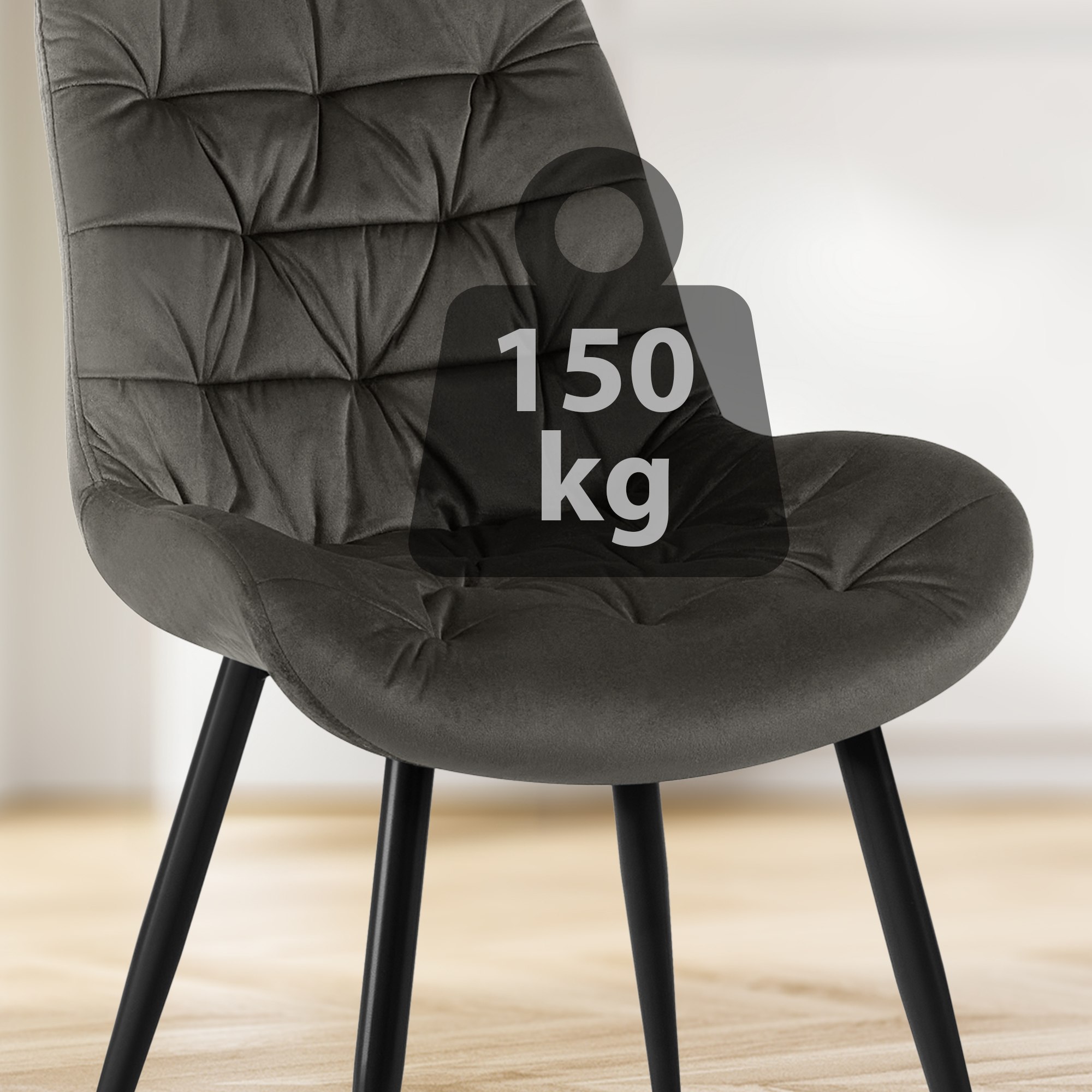 Rossford matstol i sammet