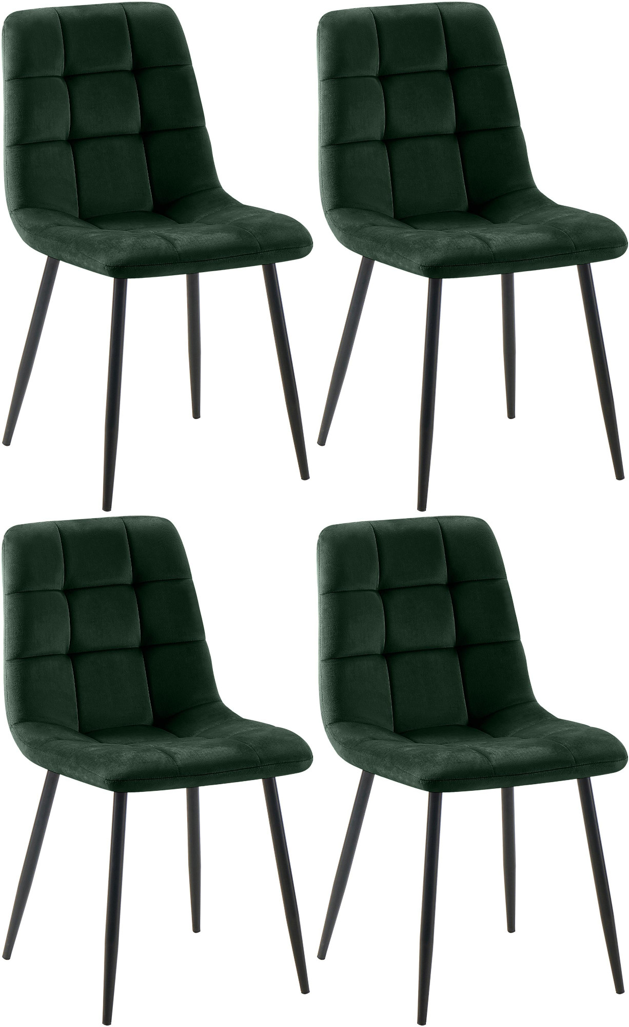 Uppsättning med 4 Tilde matstolar