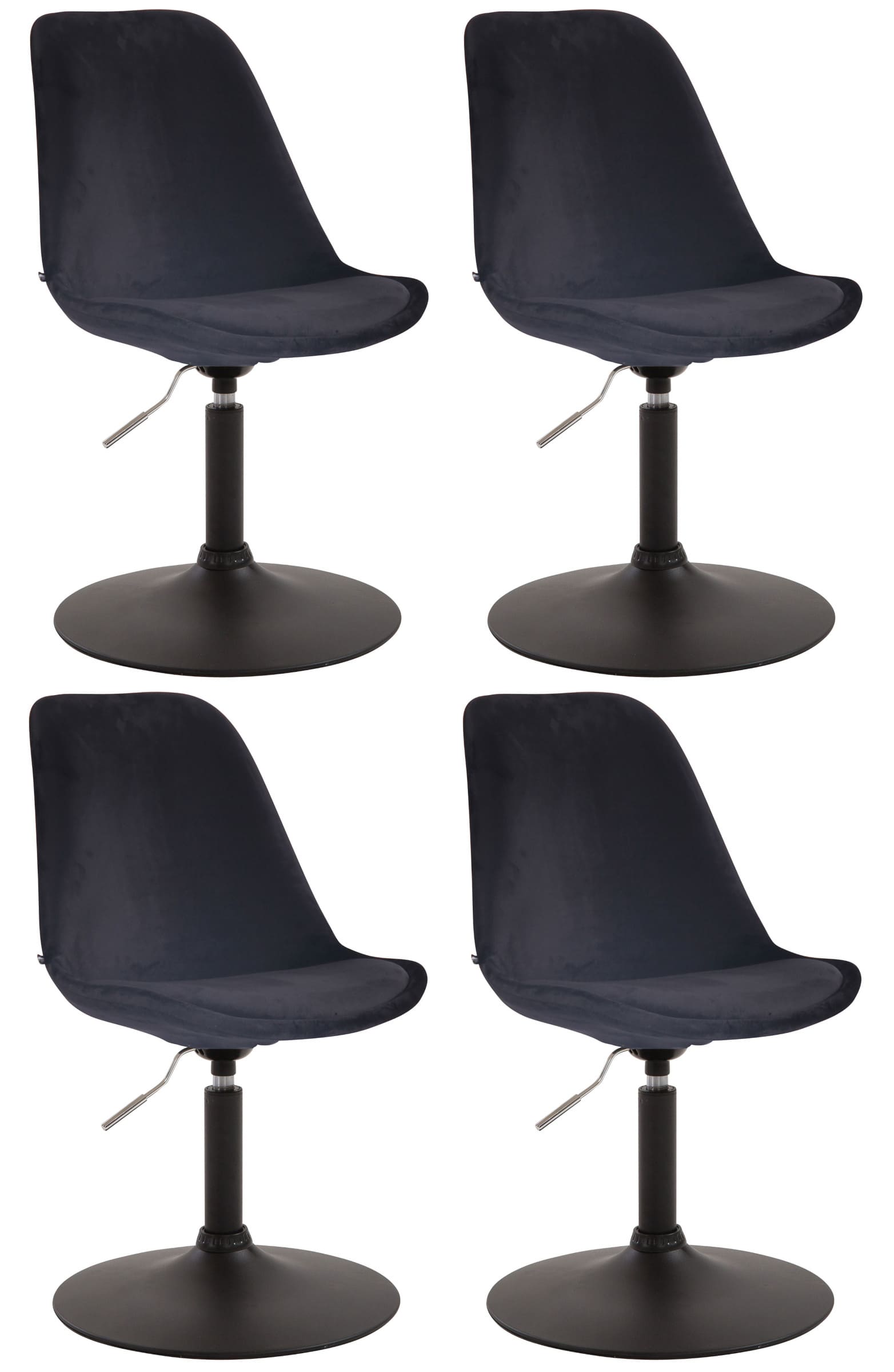 Uppsättning av 4 matstolar Maverick Velvet