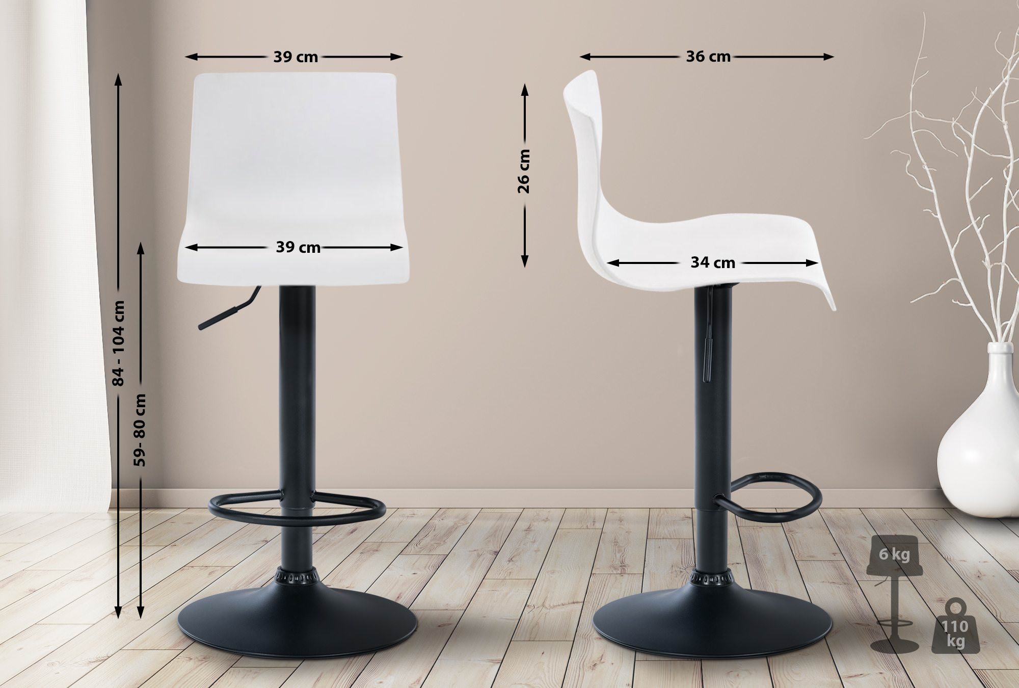 Barstol Hover Plast