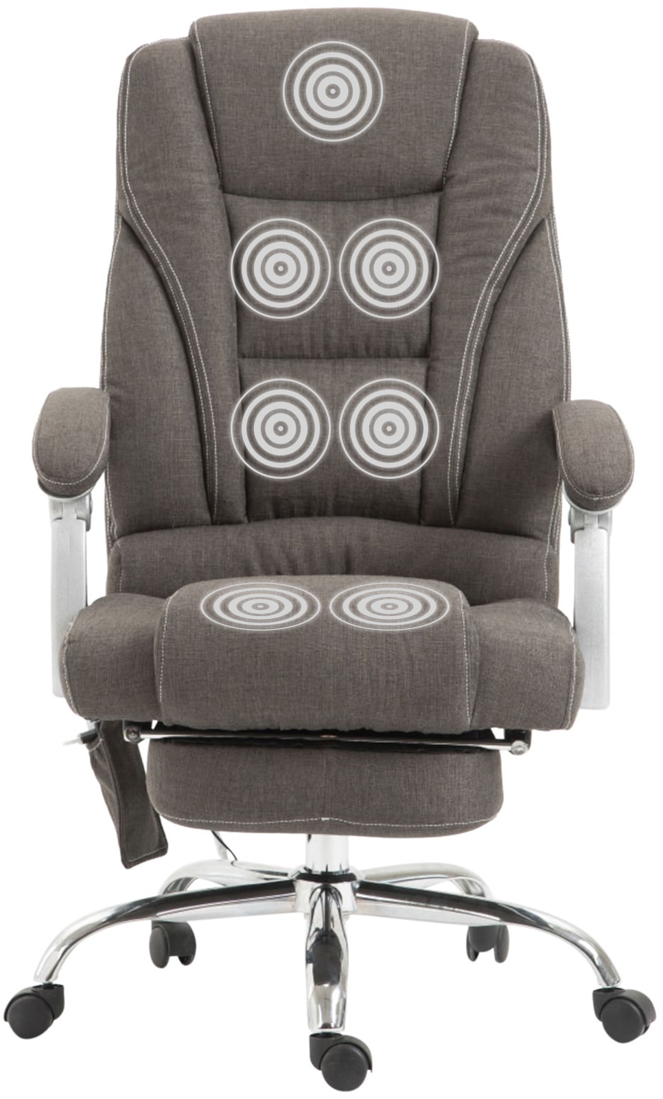 Kontorsstol Pacific Tyg med Massagefunktion