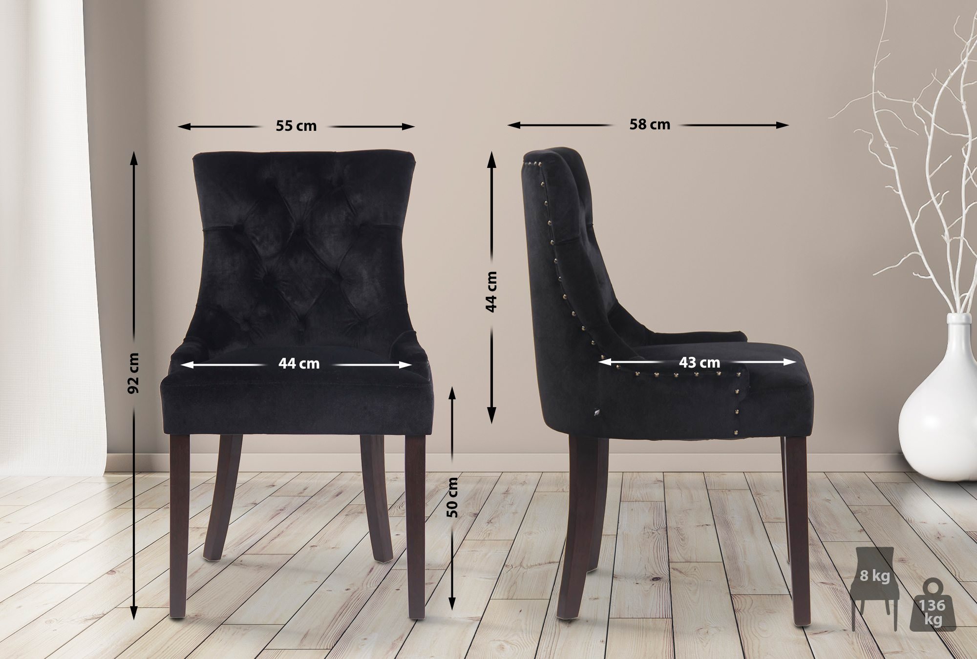 Matstol Aberdeen Velvet