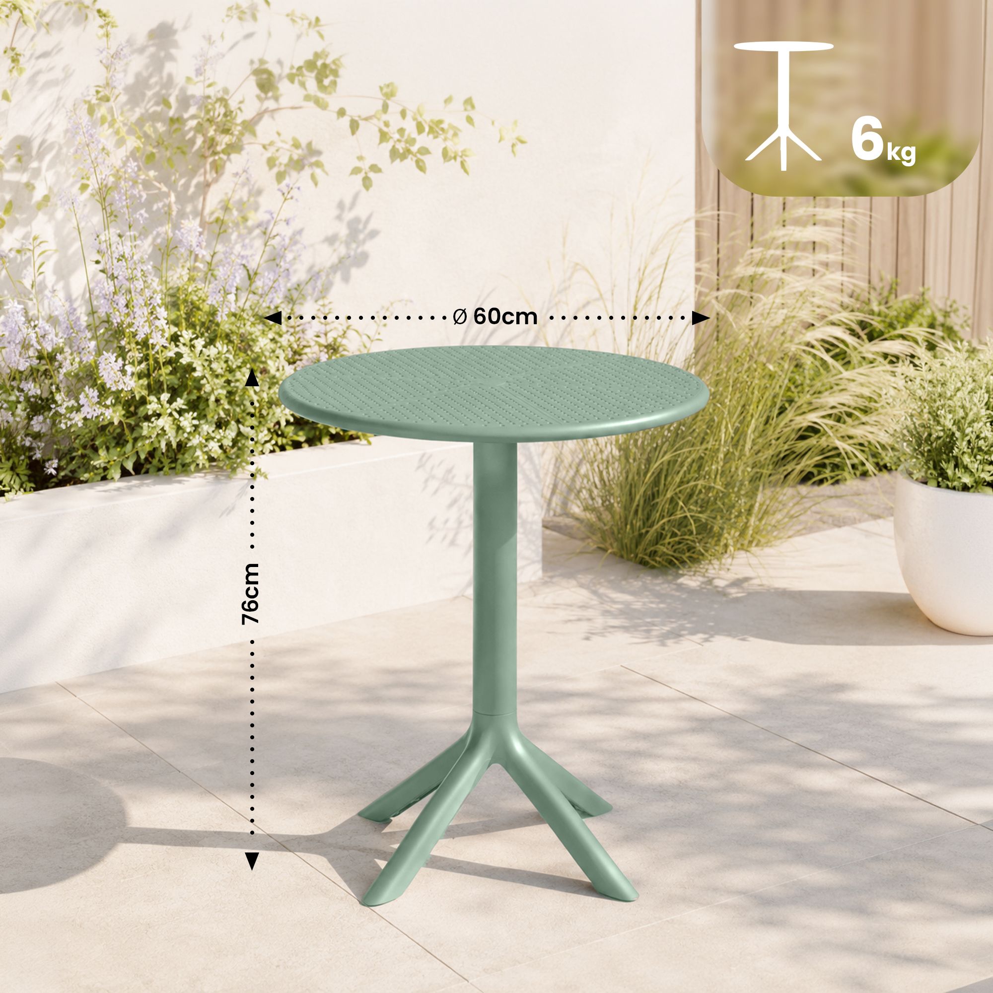 Bord Lacota runt 60 cm