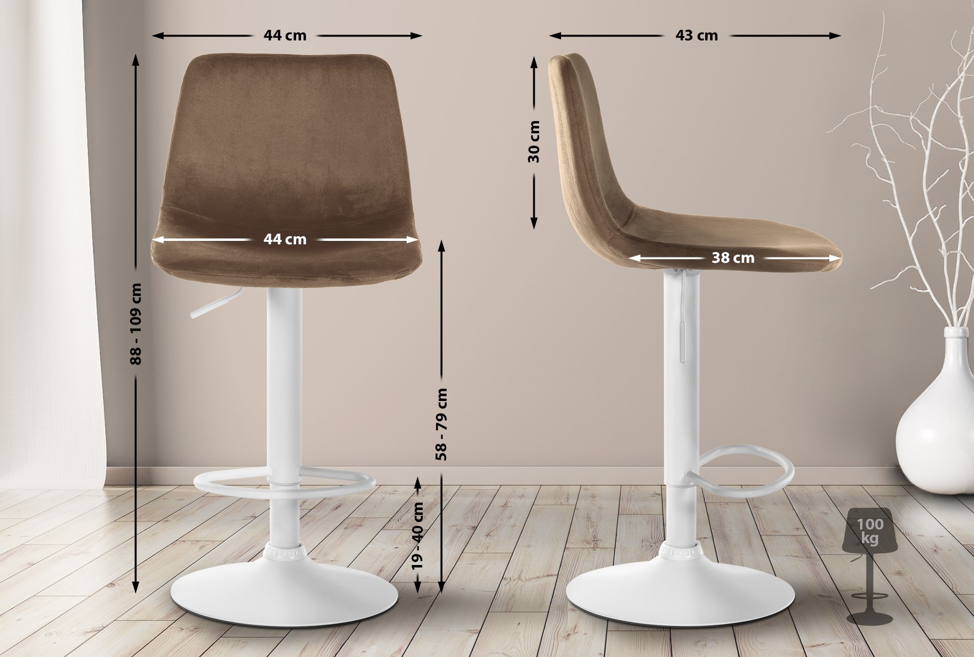 Barstol Divo Velvet