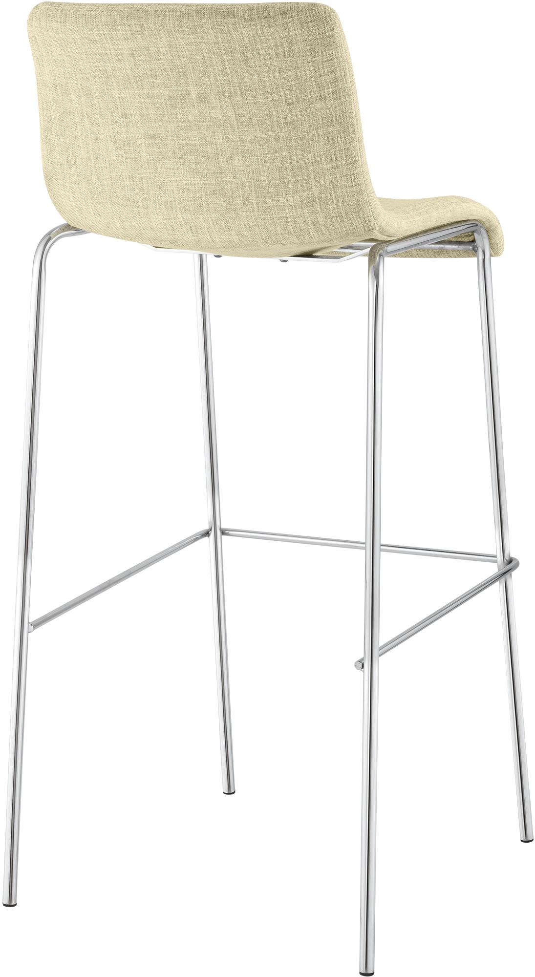 2-pack barstolar Hover i tyg med fyrbensstativ