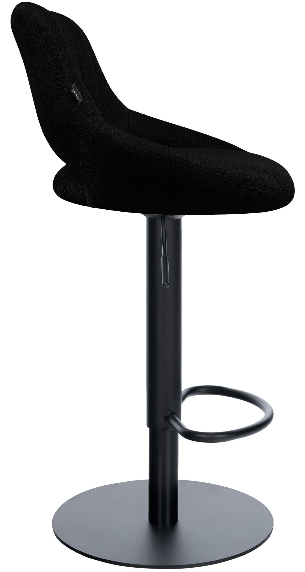 2-pack barstolar Milet svart med extra tunga fotplattor