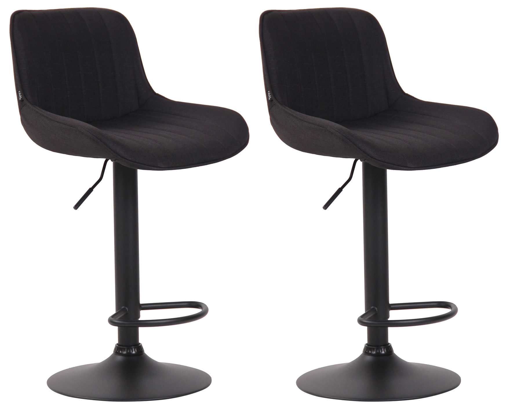 Set med 2 barstolar Lentini Fabric