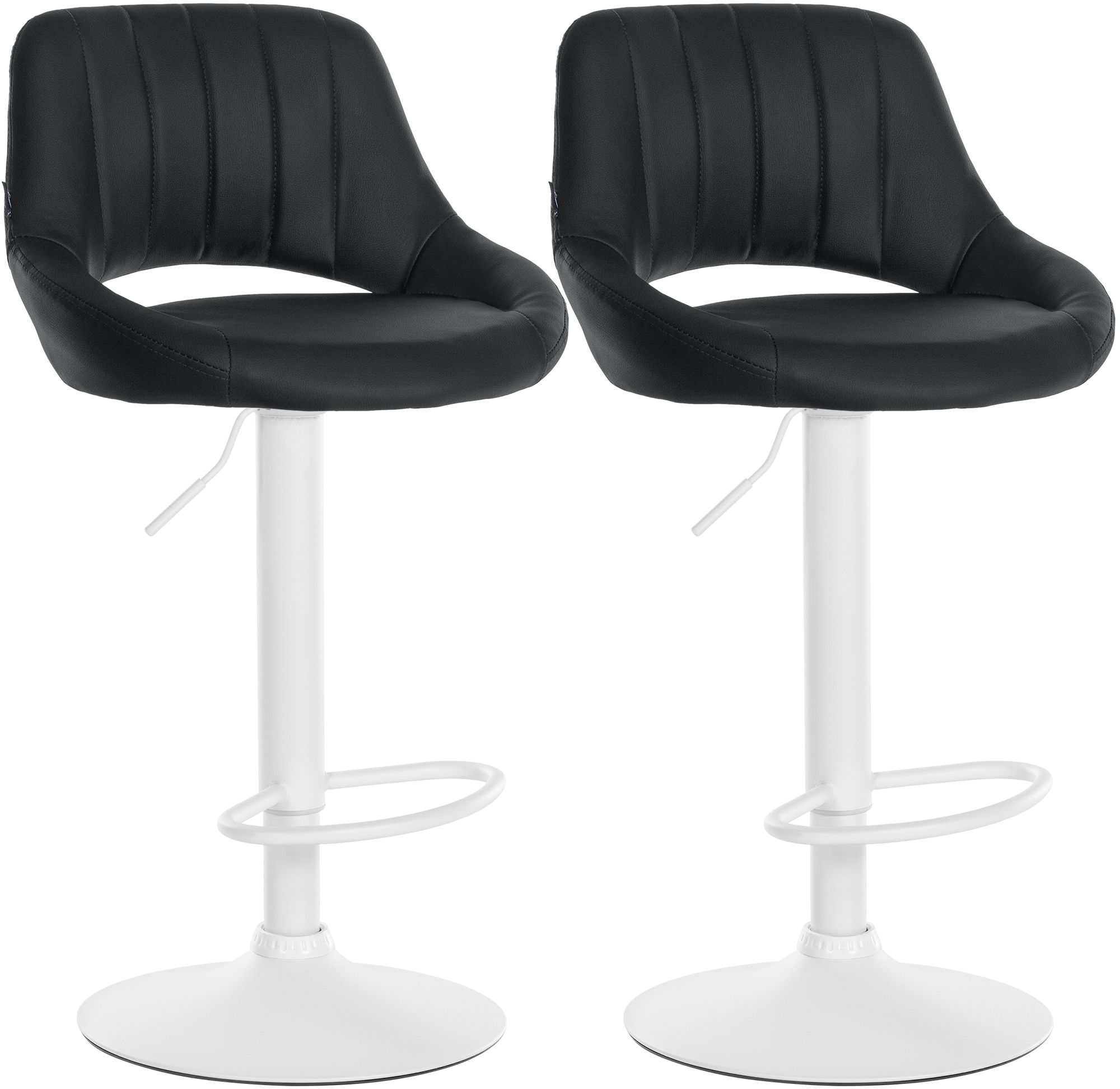 2-pack barstolar Milet i konstlader
