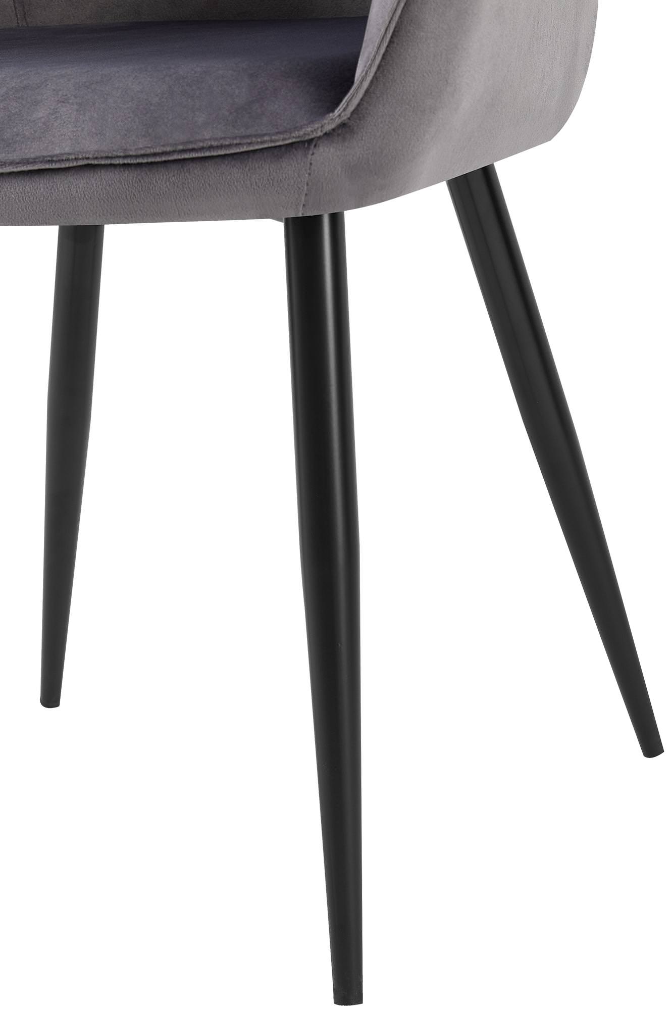 Set med 2 matstolar Boise sammet