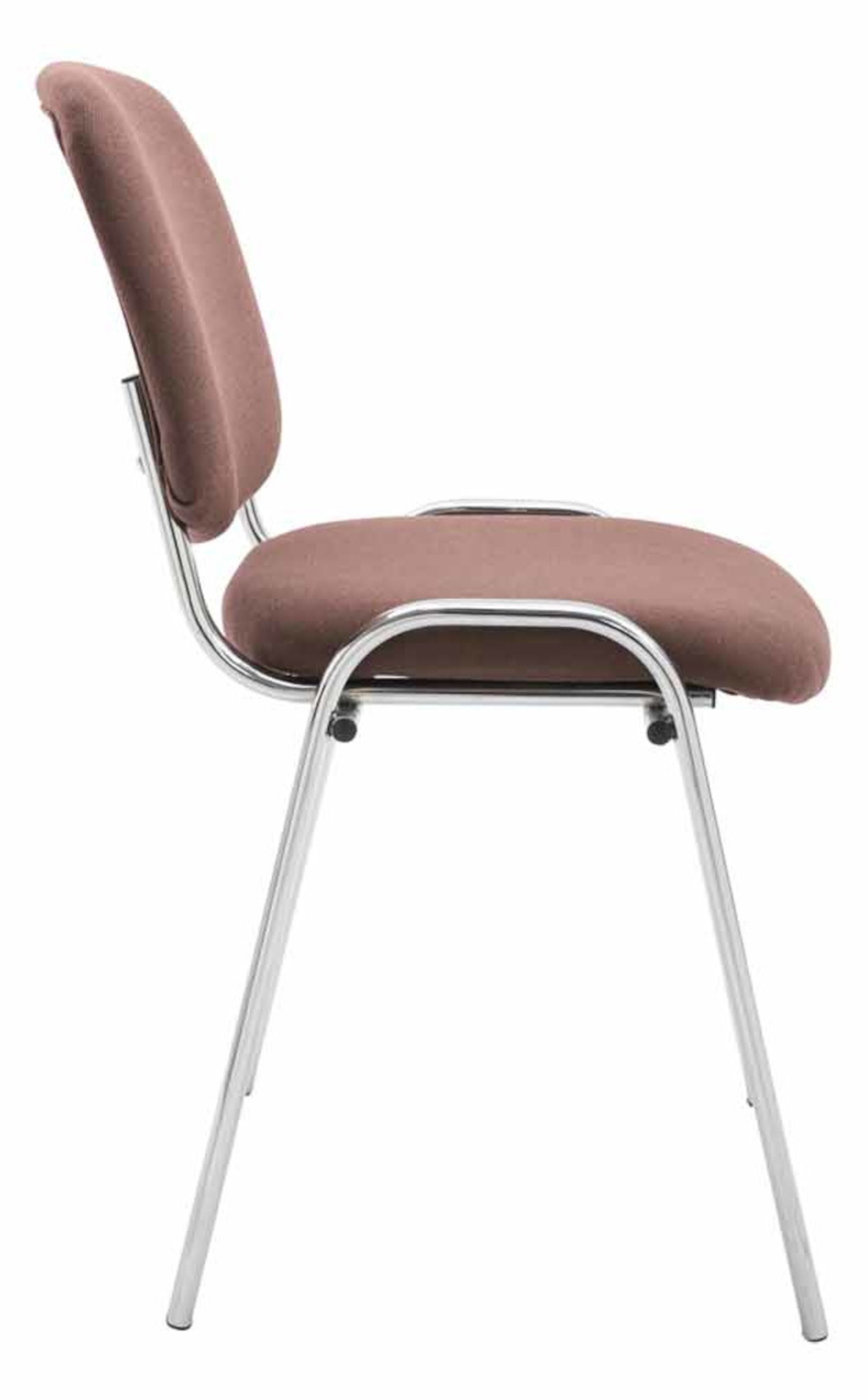 Set med 4 stolar Ken Chrome Fabric