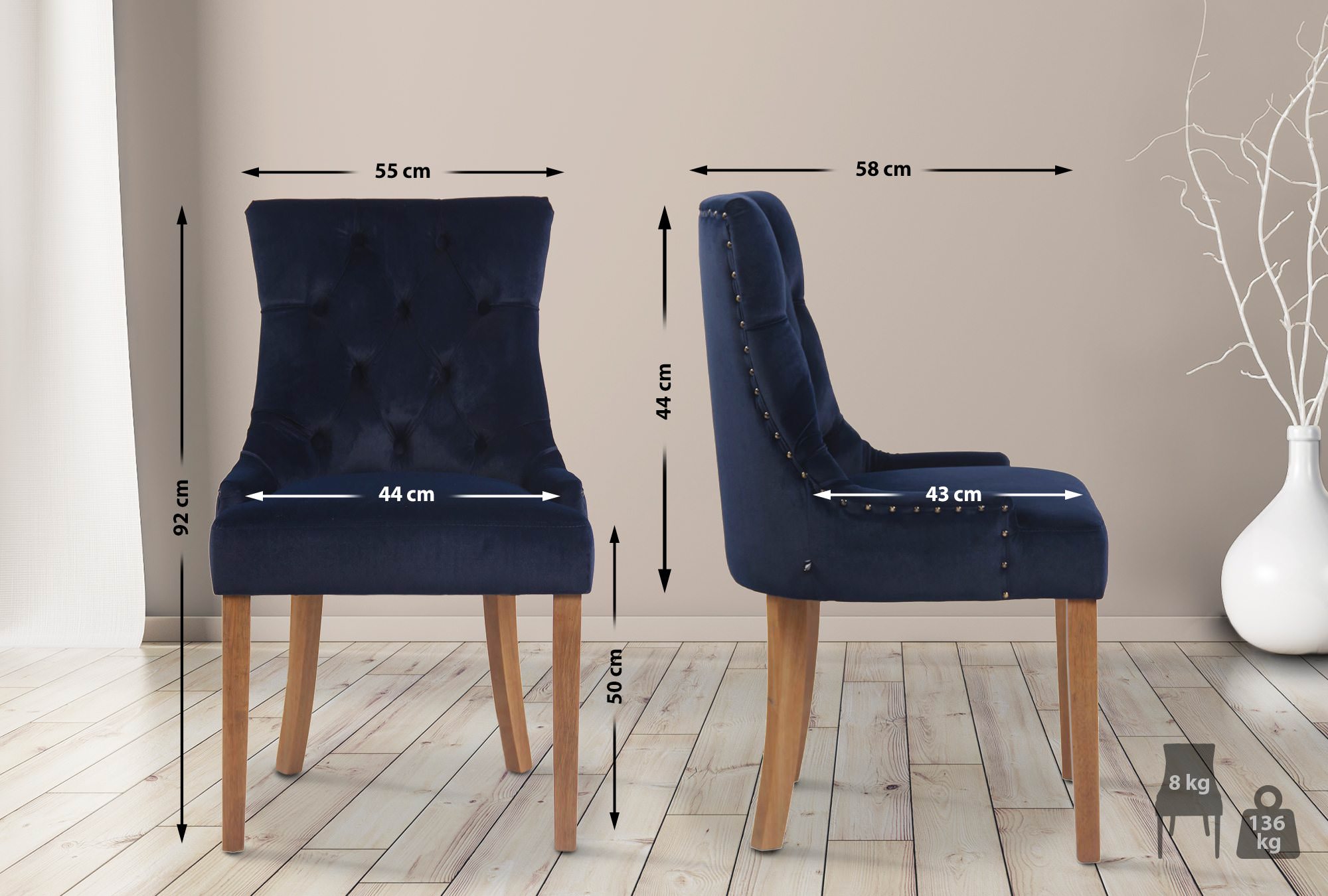 Matstol Aberdeen Velvet