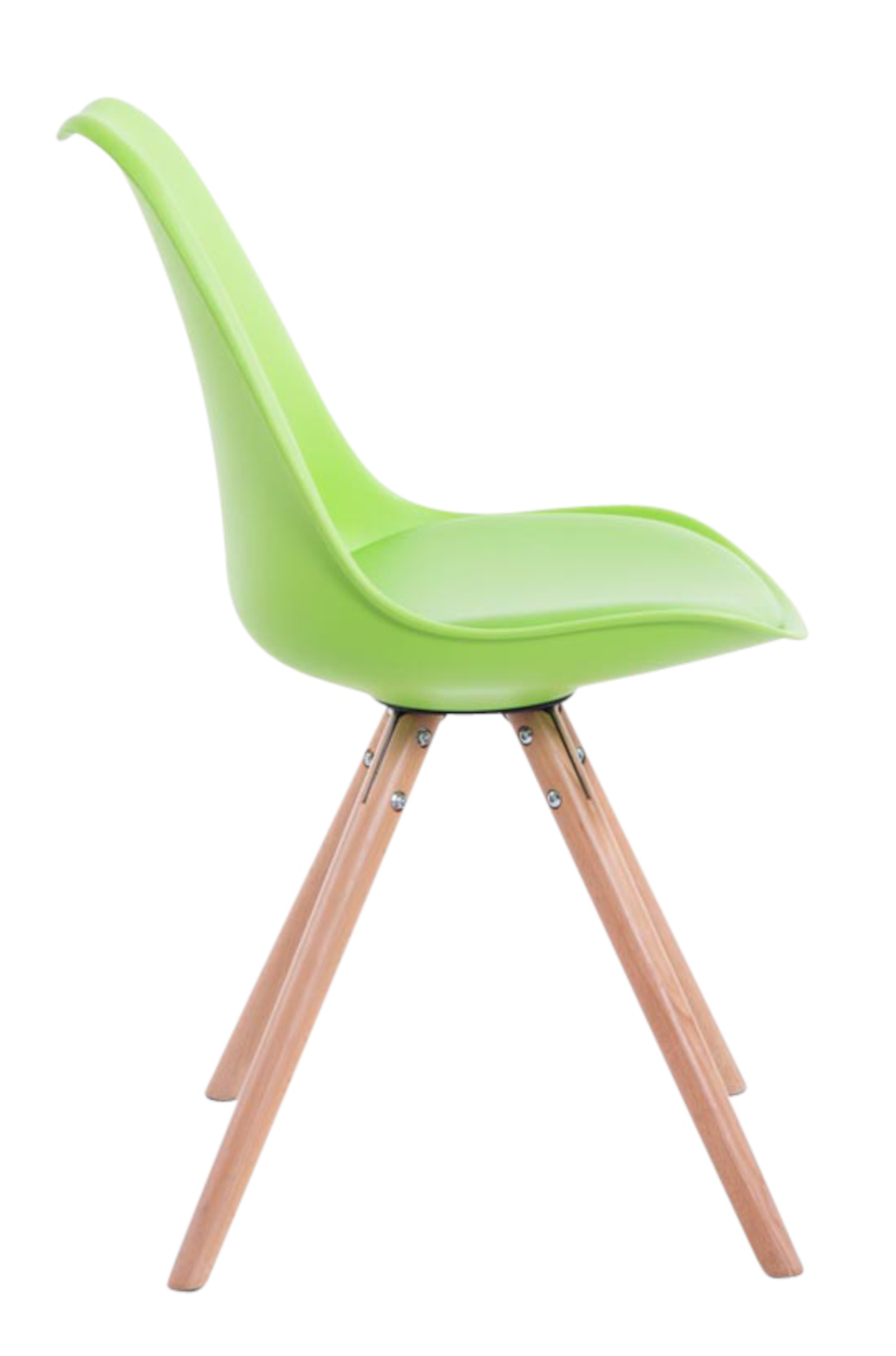 Uppsättning av 4 stolar Toulouse Faux Leather Round